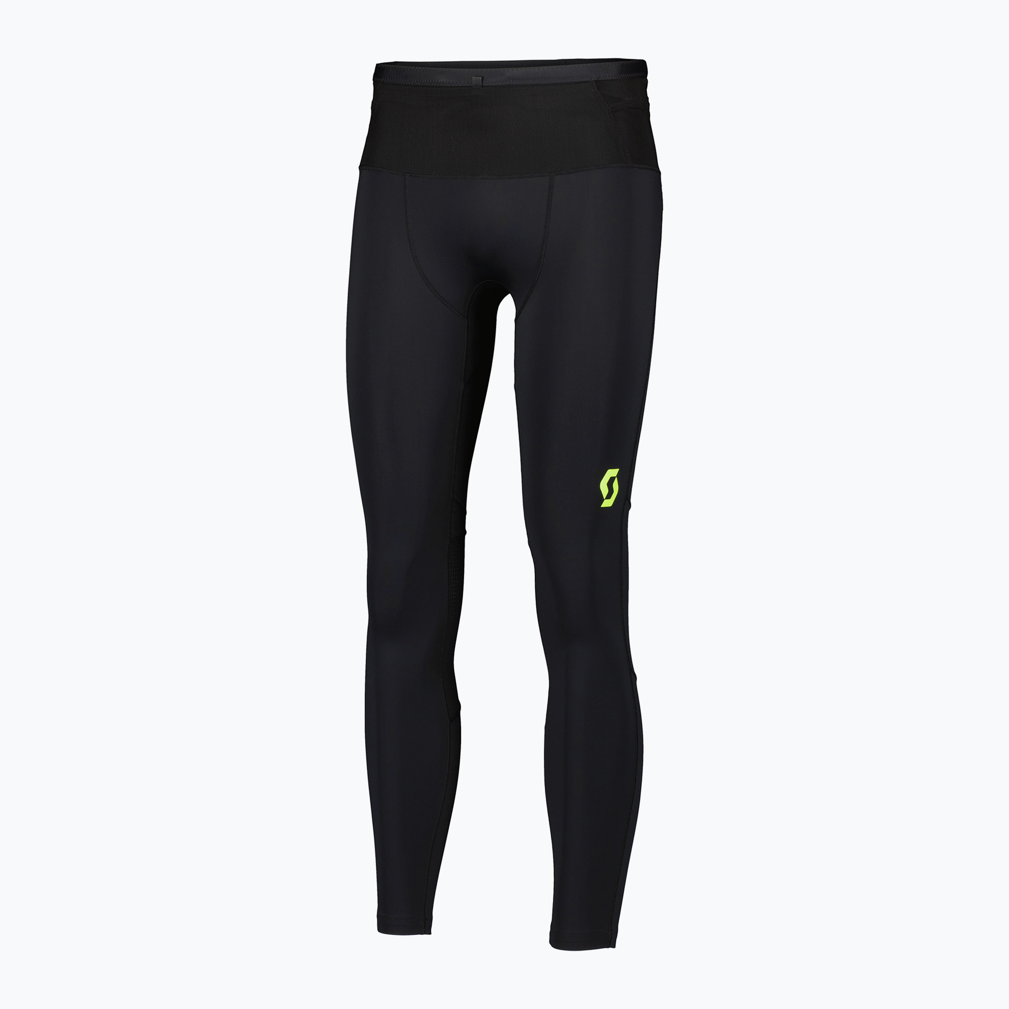 Legginsy do biegania męskie SCOTT RC Run Full Tights black/yellow 