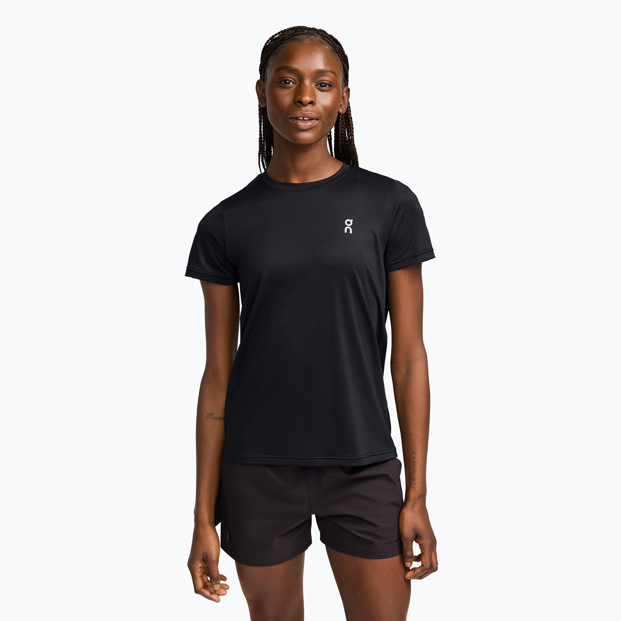 Koszulka do biegania damska On Running Core-T black 
