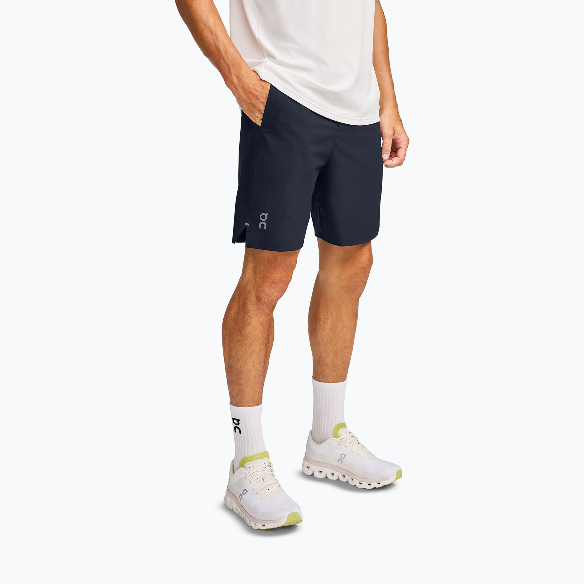 Spodenki do biegania męskie On Running Performance Hybrid navy 