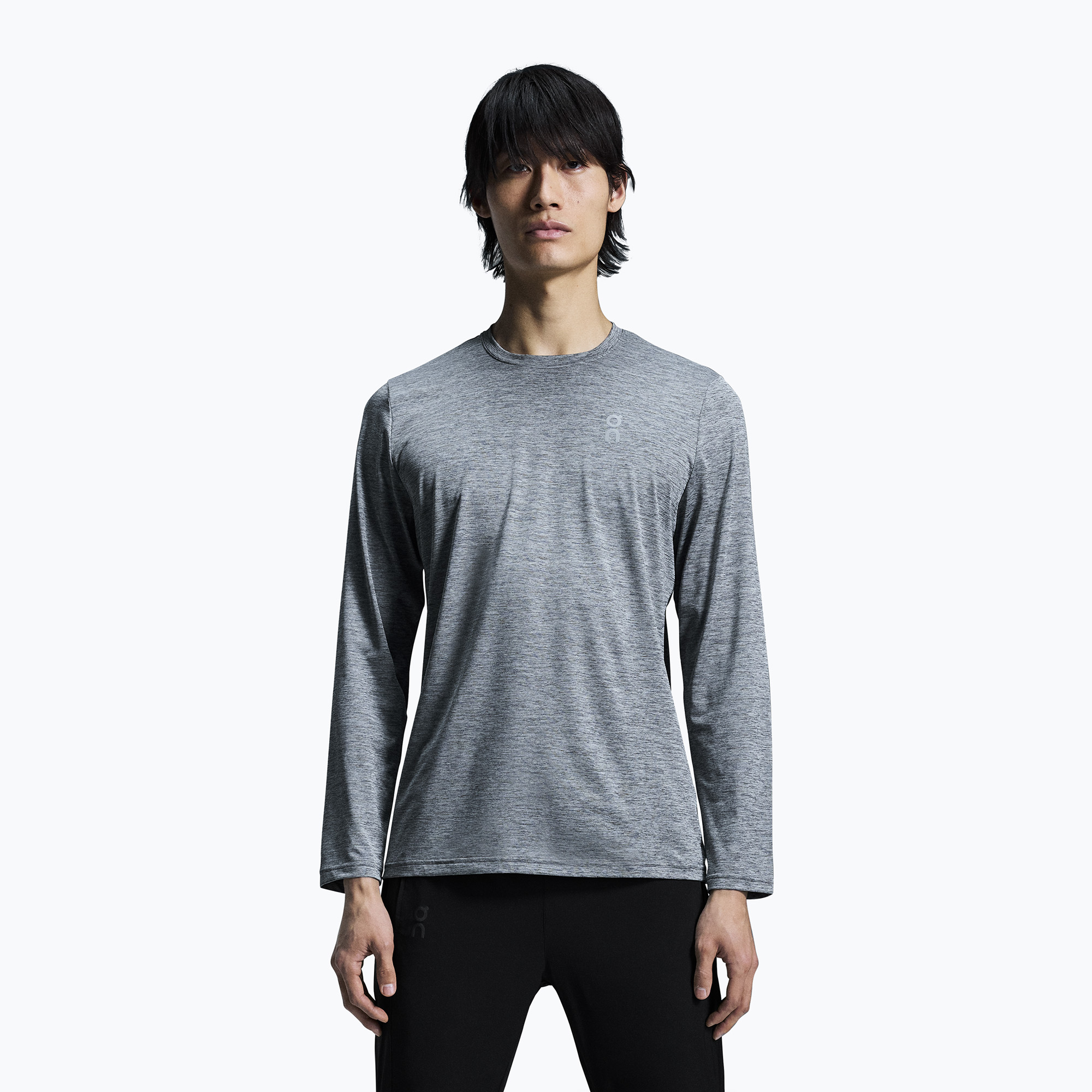 Longsleeve do biegania męski On Running Core Long-T heather gray 