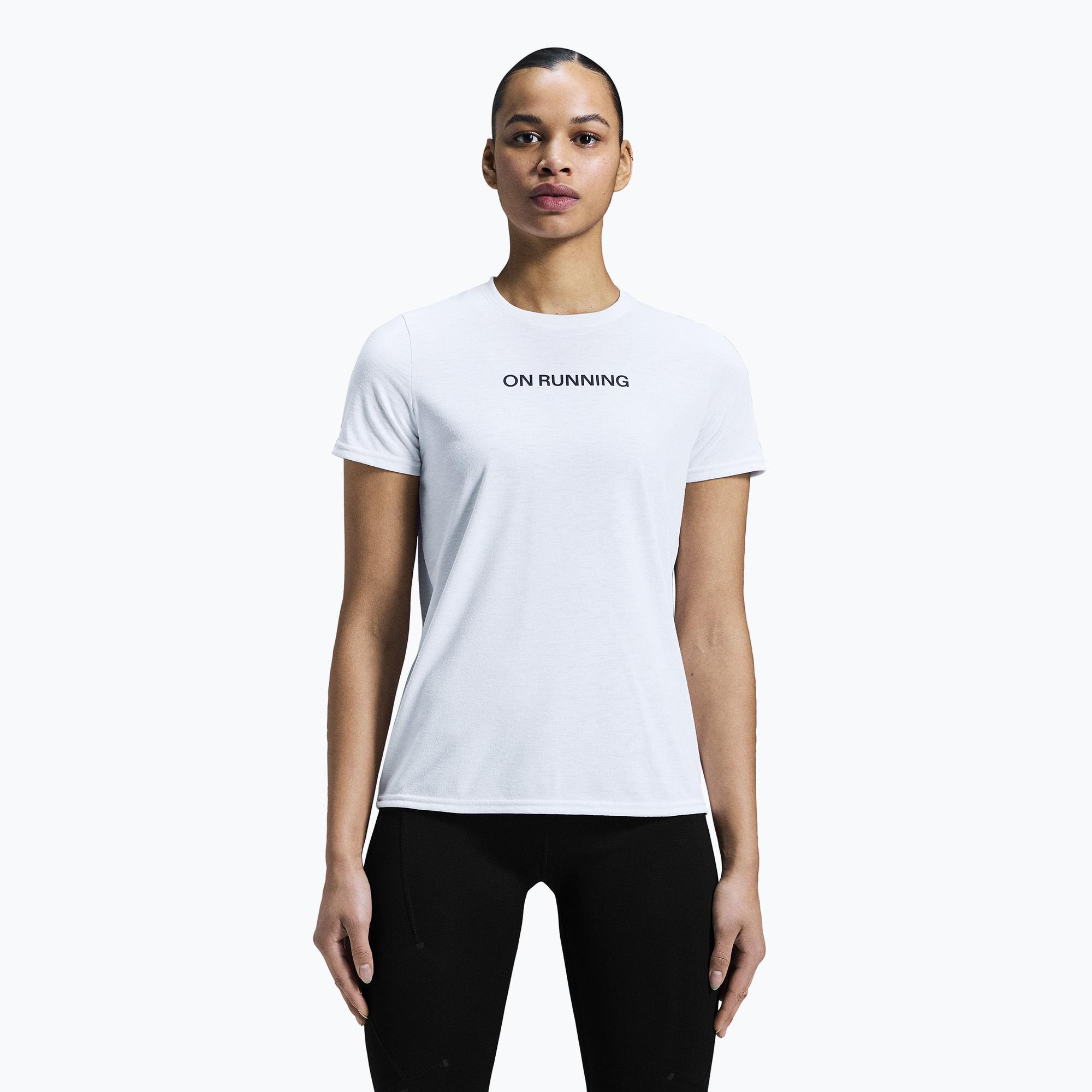 Koszulka do biegania damska On Running On Run-T white 