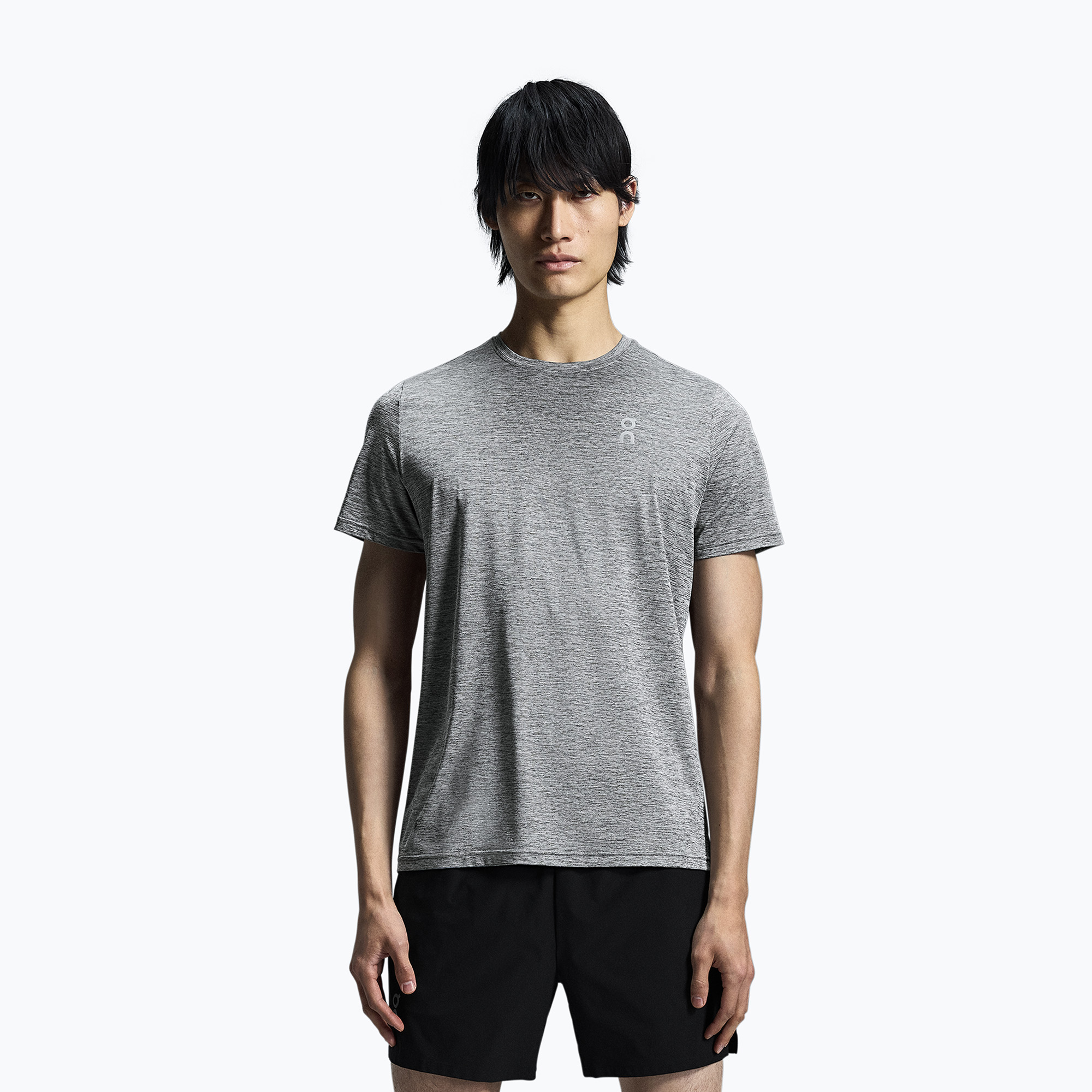 Koszulka do biegania męska On Running Core-T heather gray 