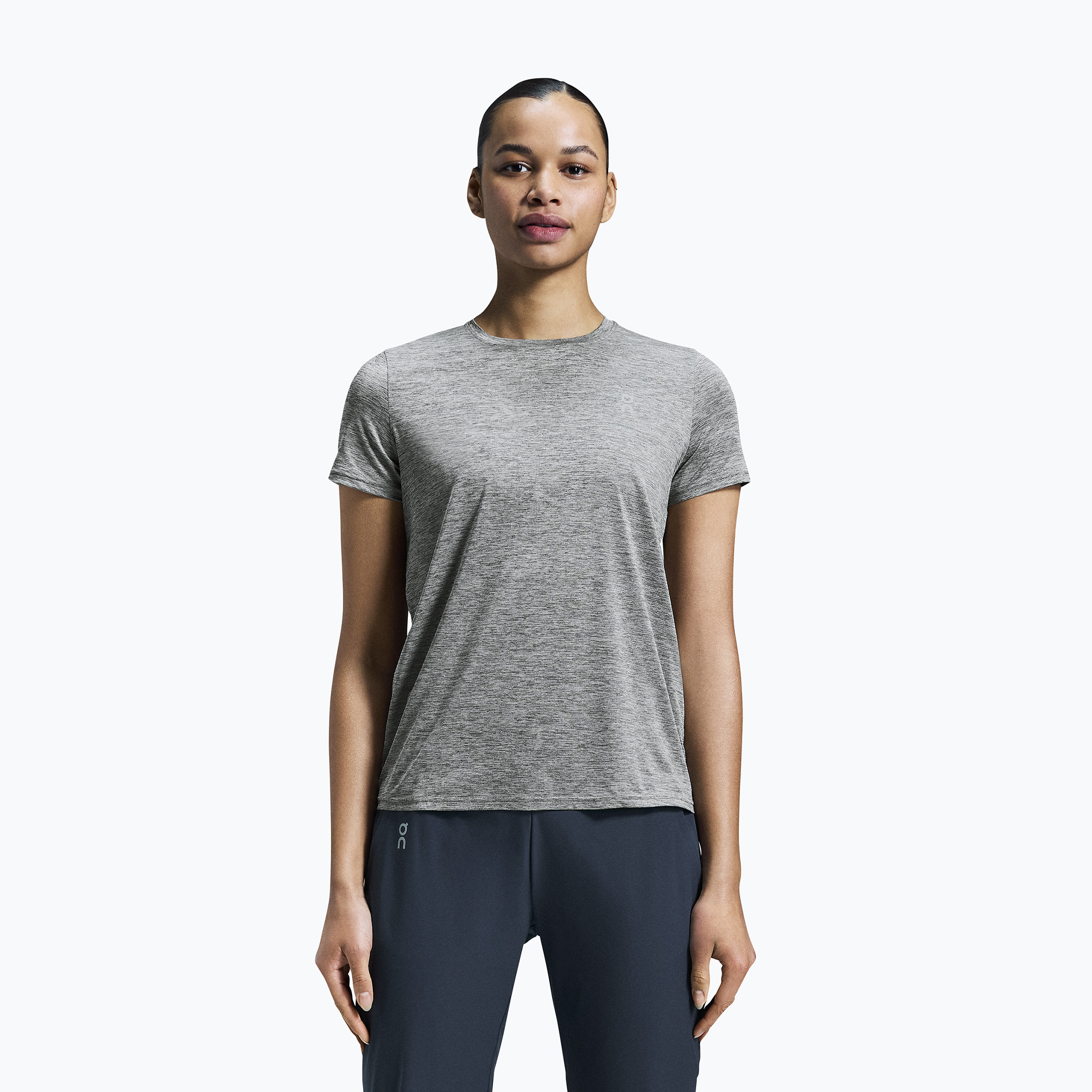 Koszulka do biegania damska On Running Core-T heather gray 