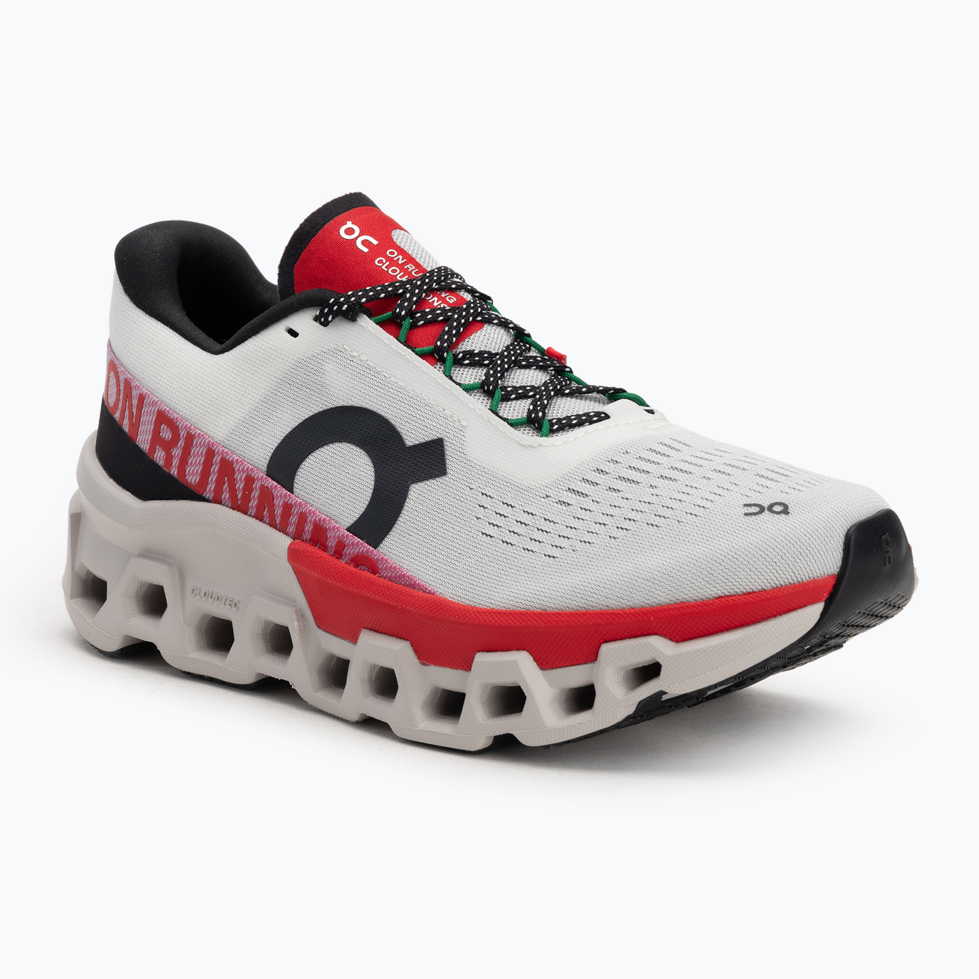Buty do biegania damskie On Running Cloudmonster 2 ivory/red 