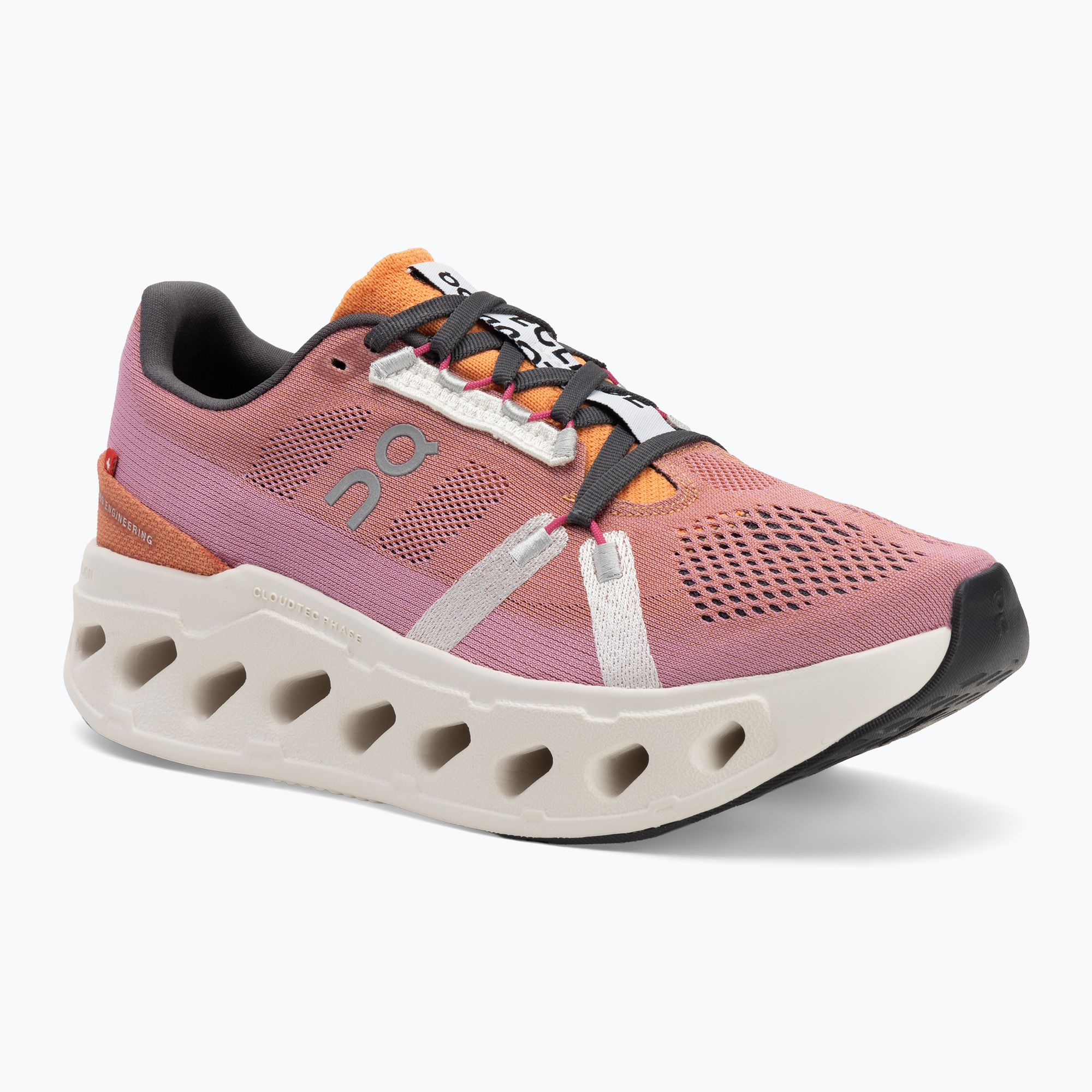 Buty do biegania damskie On Running Cloudeclipse tangerine/ivory 