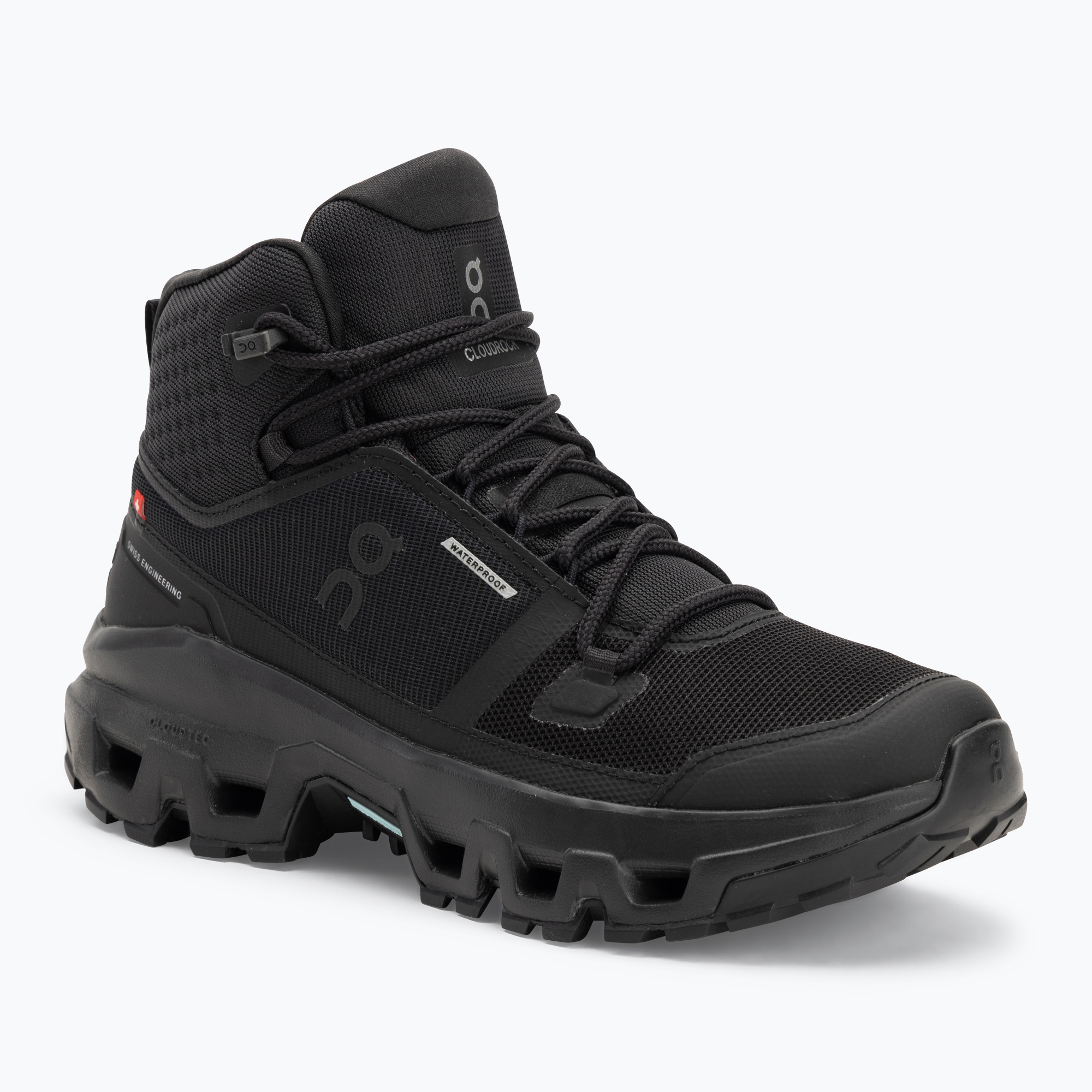 Buty damskie On Running Cloudrock Mid Waterproof black/black 