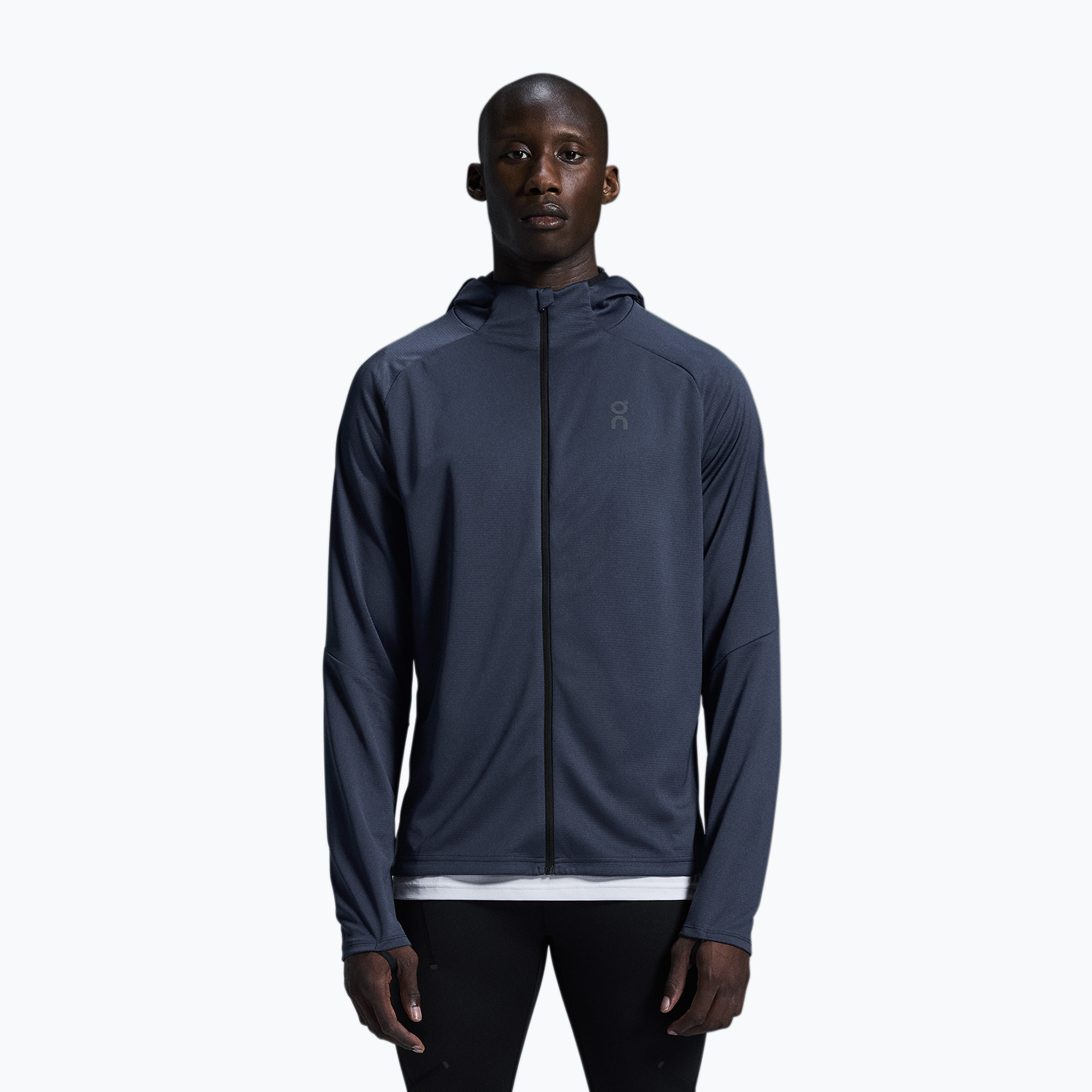 Bluza do biegania męska On Running Climate Zip Hoodie midnight 