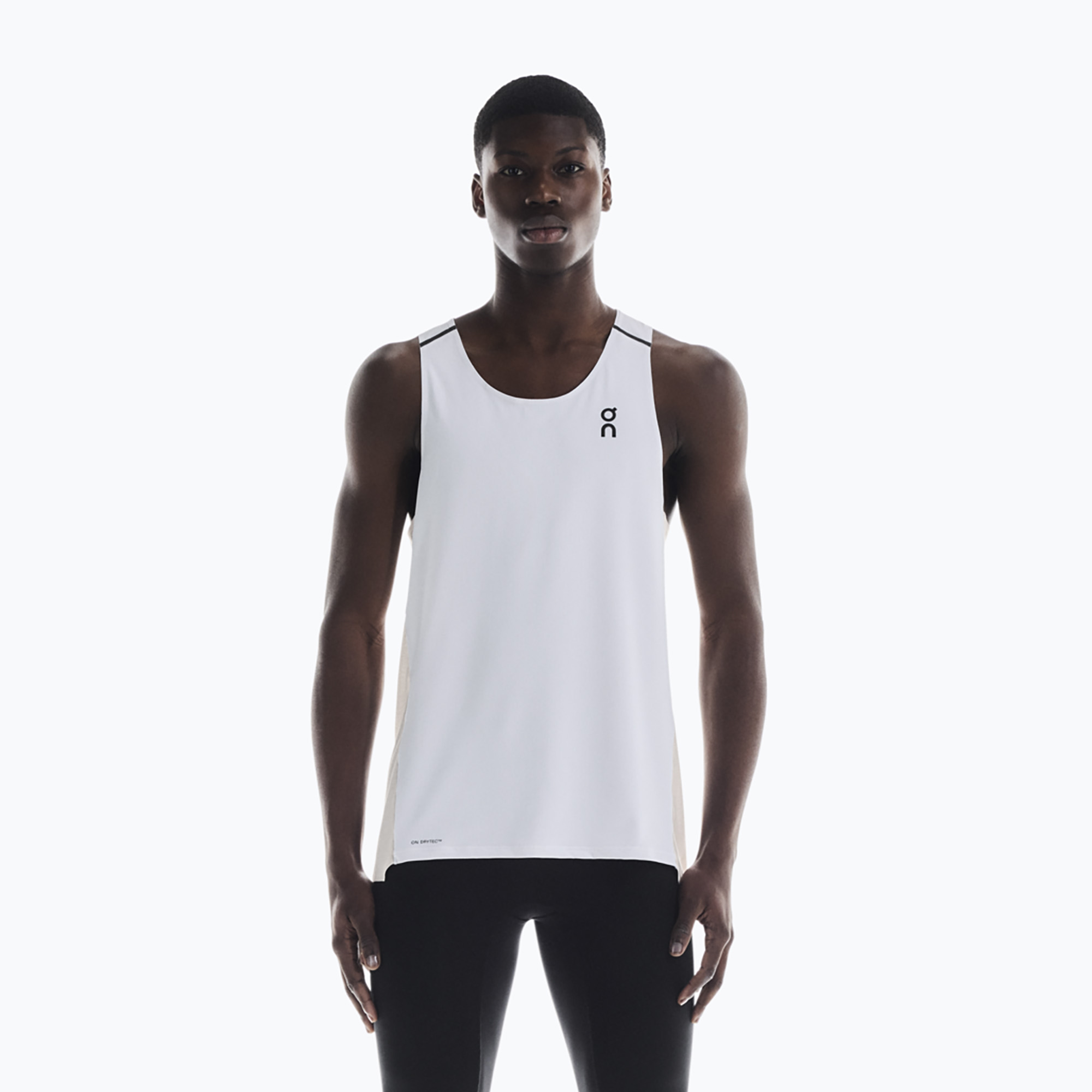 Мъжка тениска за бягане On Performance Tank white/silver