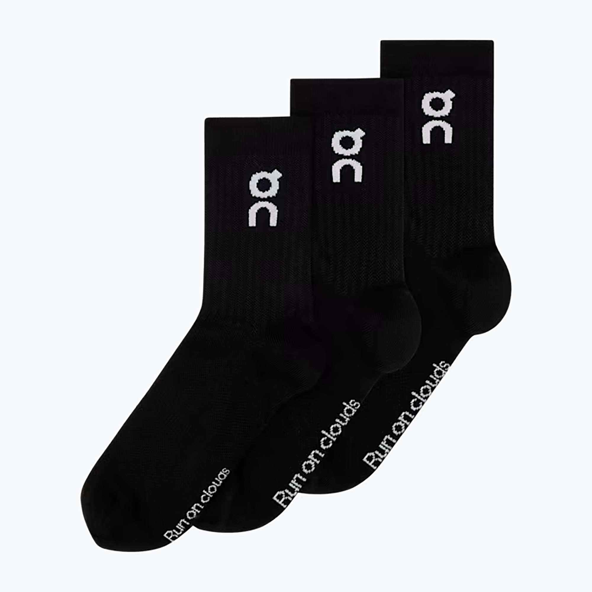 Șosete On Running Logo High 3 pary black