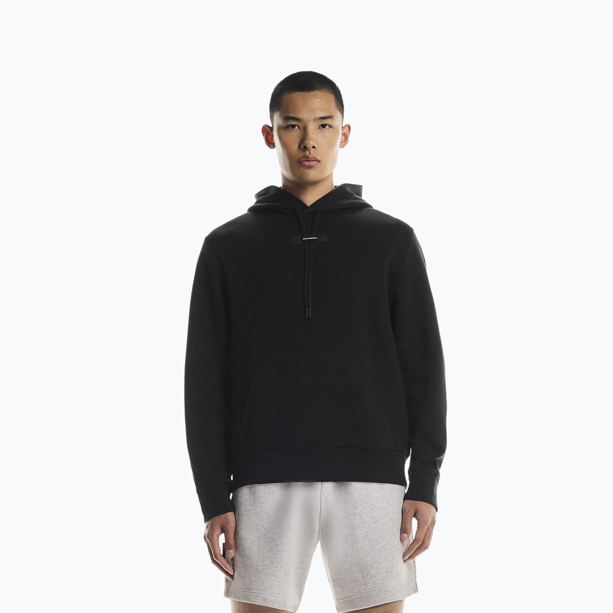Bluza męska On Focus Tech Hoodie black 