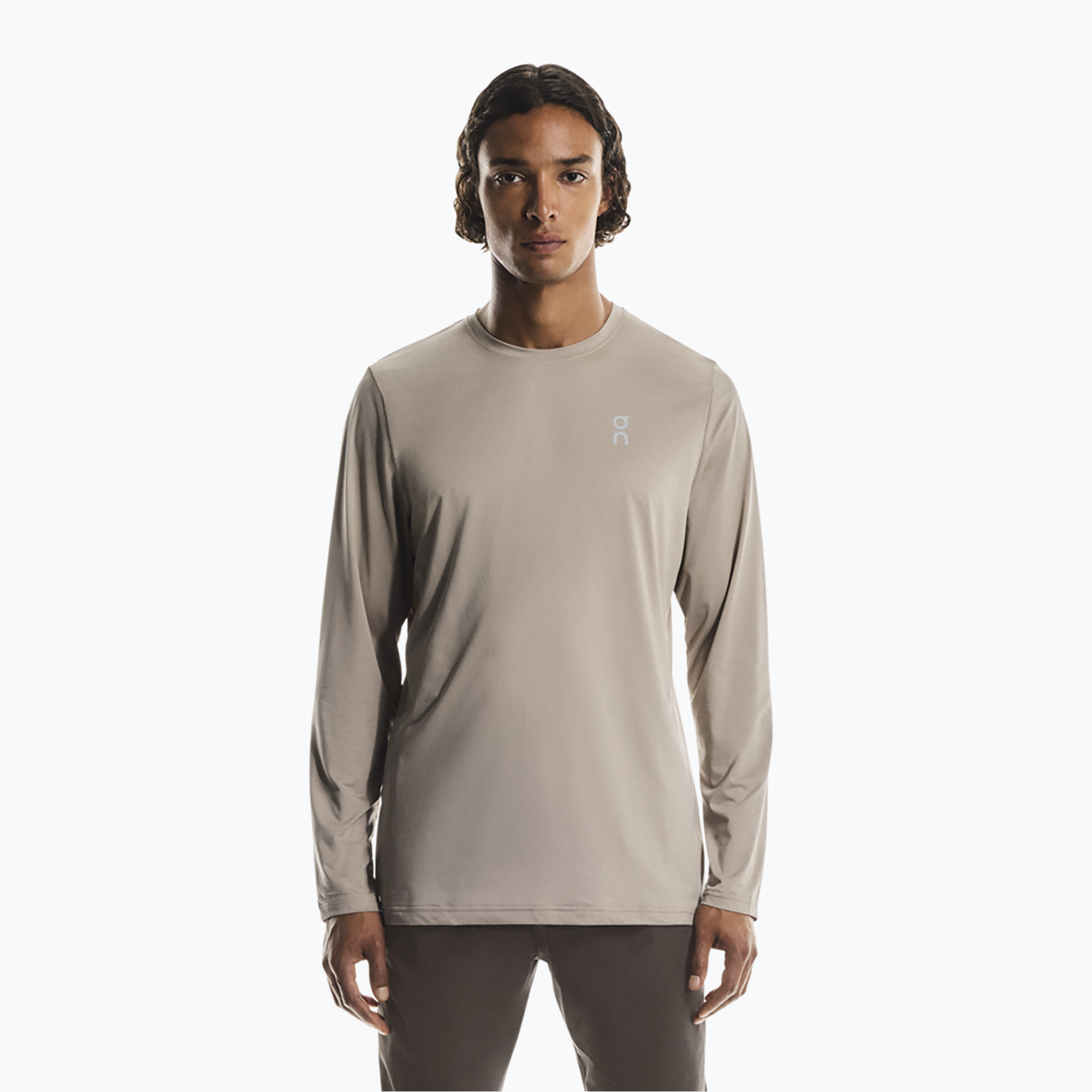 Longsleeve do biegania męski On Core Long-T undyed-white 