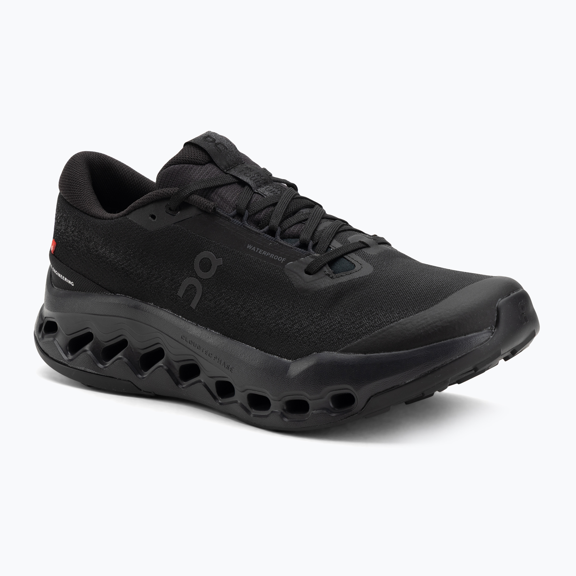 Buty do biegania męskie On Cloudsurfer Trail 2 Waterproof black/black 