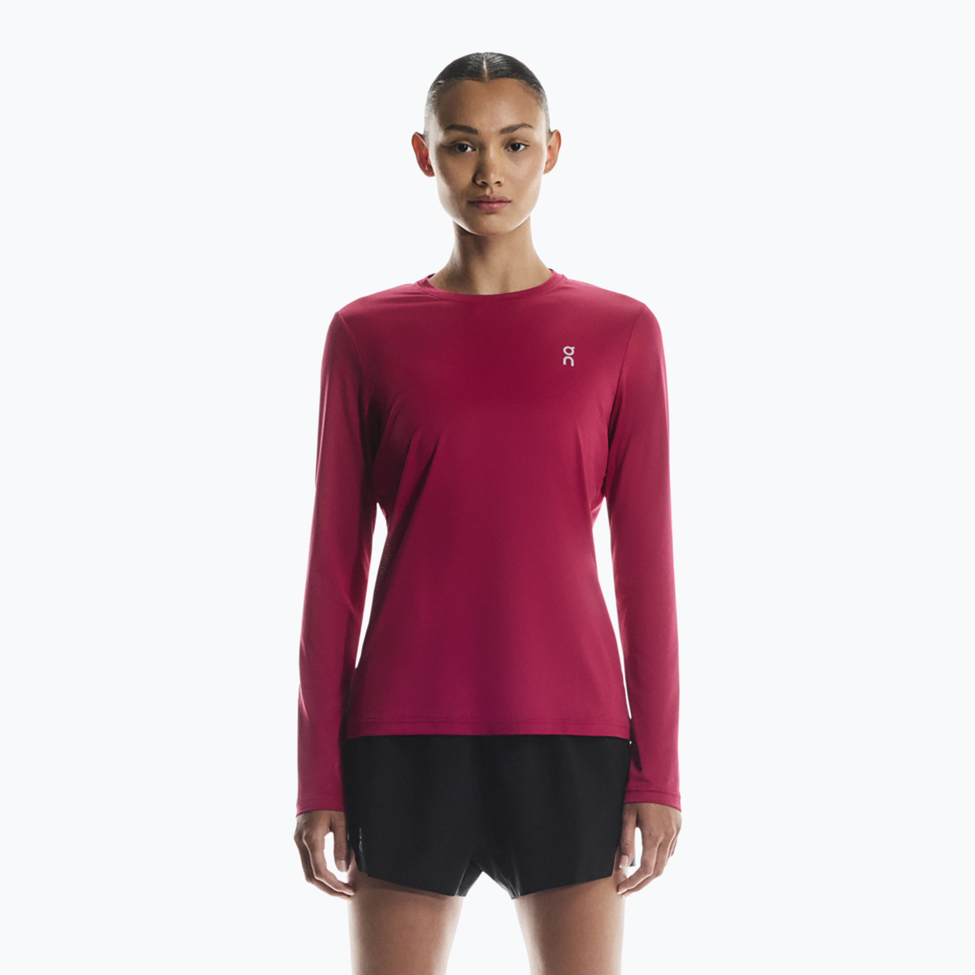 Longsleeve do biegania damski On Core Long-T grenadine 