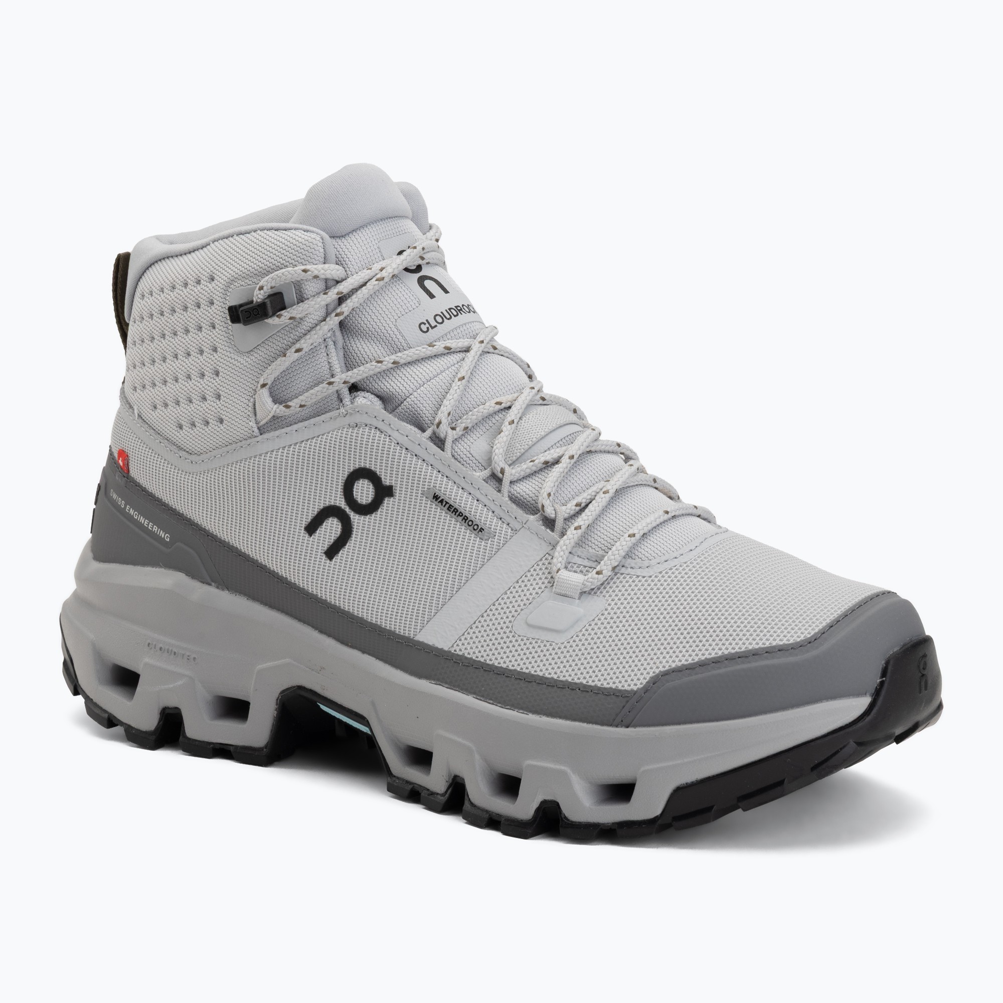 Мъжки туристически обувки On Cloudrock Mid Waterproof glacier/alloy