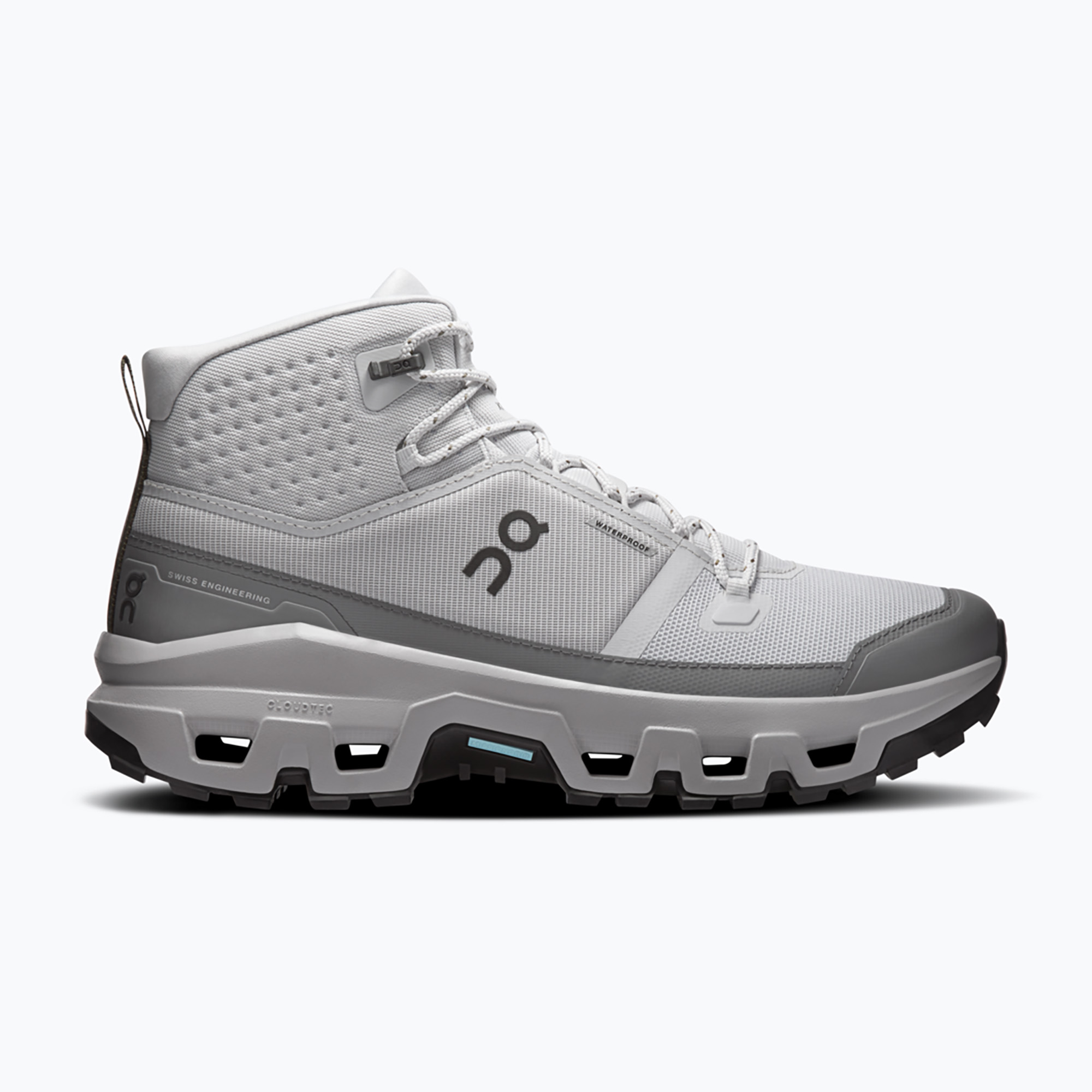 Мъжки туристически обувки On Cloudrock Mid Waterproof glacier/alloy