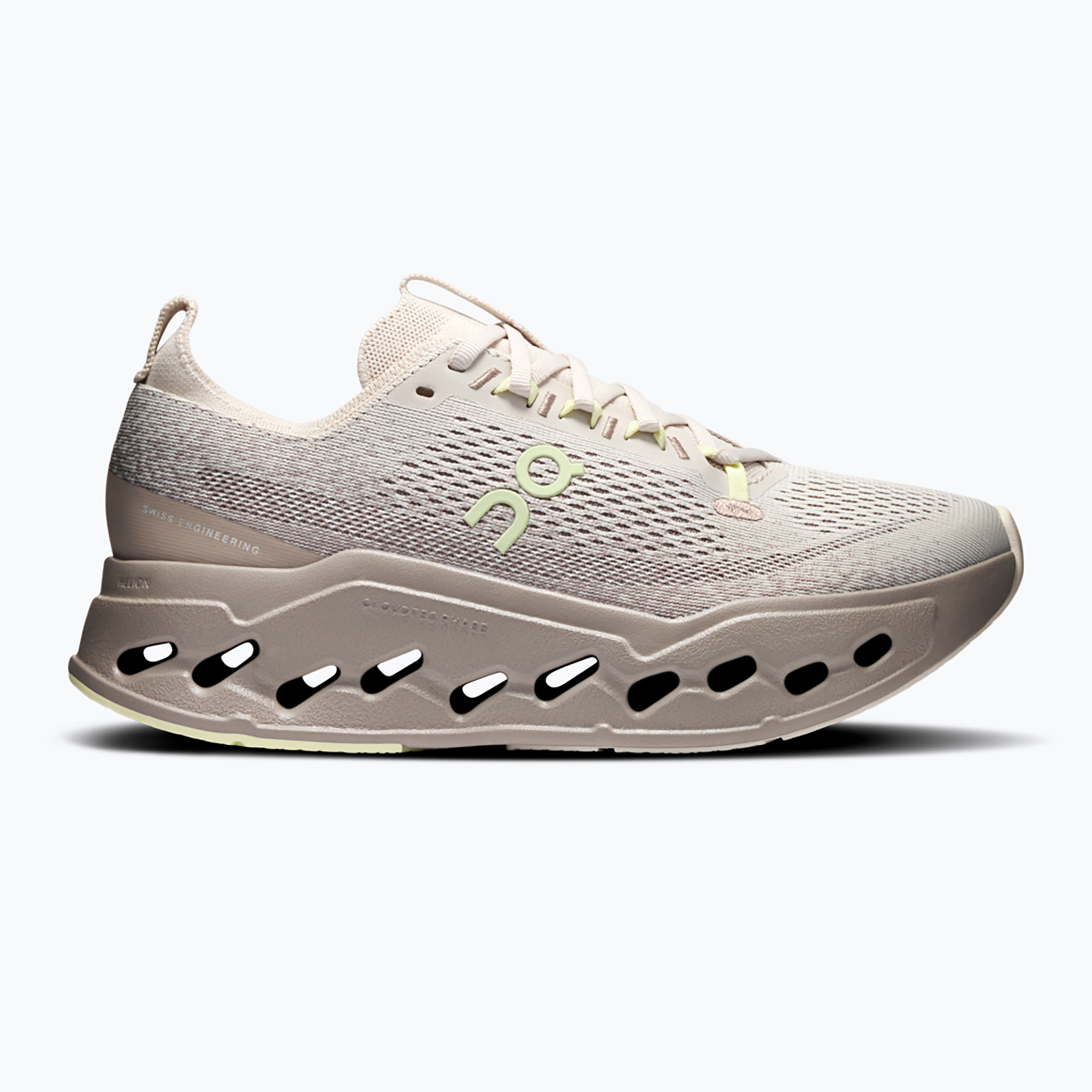 Buty do biegania damskie On Cloudsurfer Max pelican/limelight 