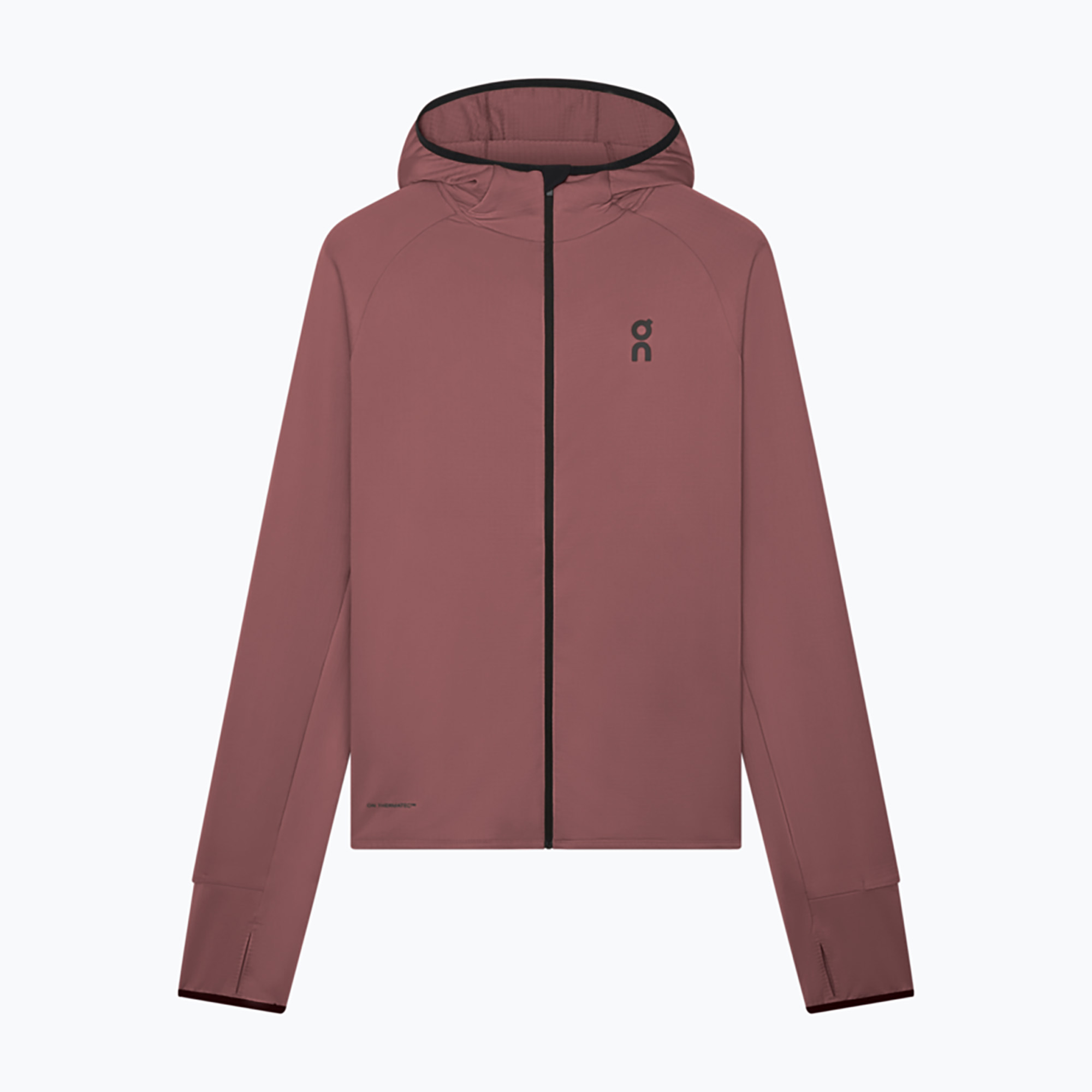 Мъжки суитшърт за бягане On Climate Zip Hoodie barberry