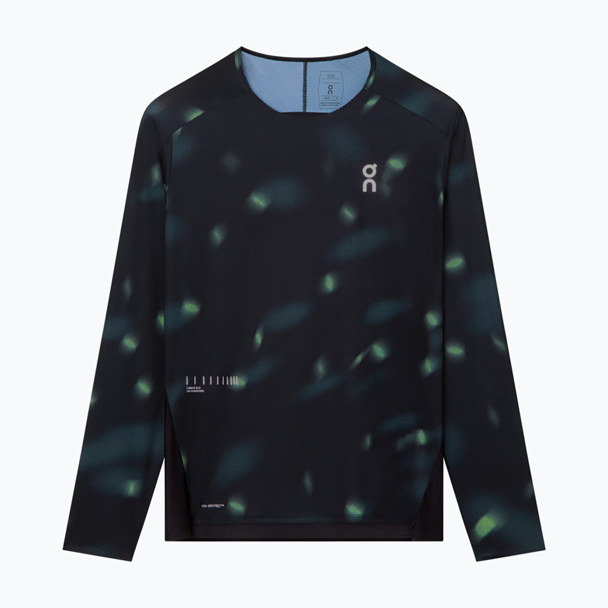 Мъжка тениска за бягане On Performance Long-T Lumos black