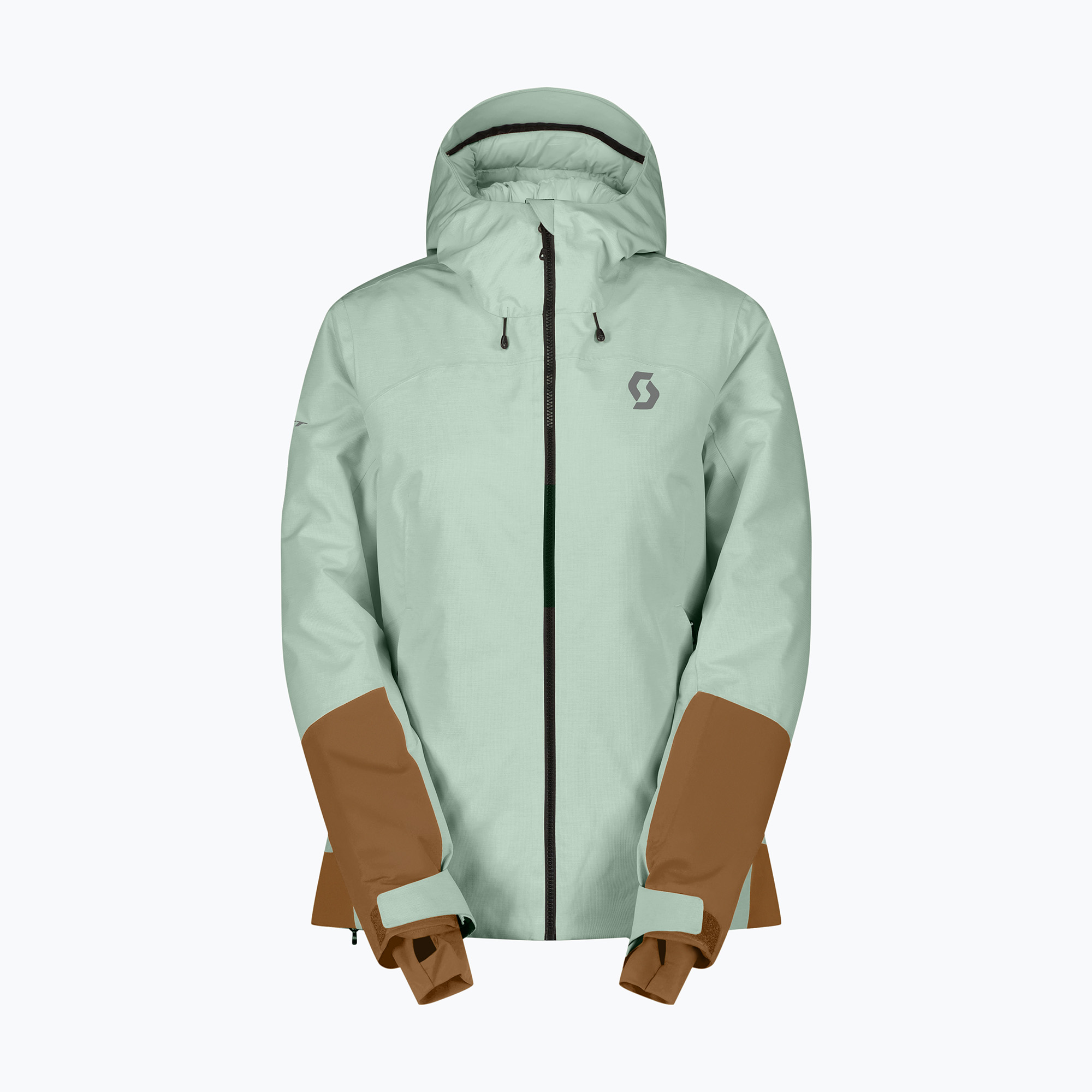 Дамско скиорско яке SCOTT Ultimate Dryo Tech fresh green/bread brown