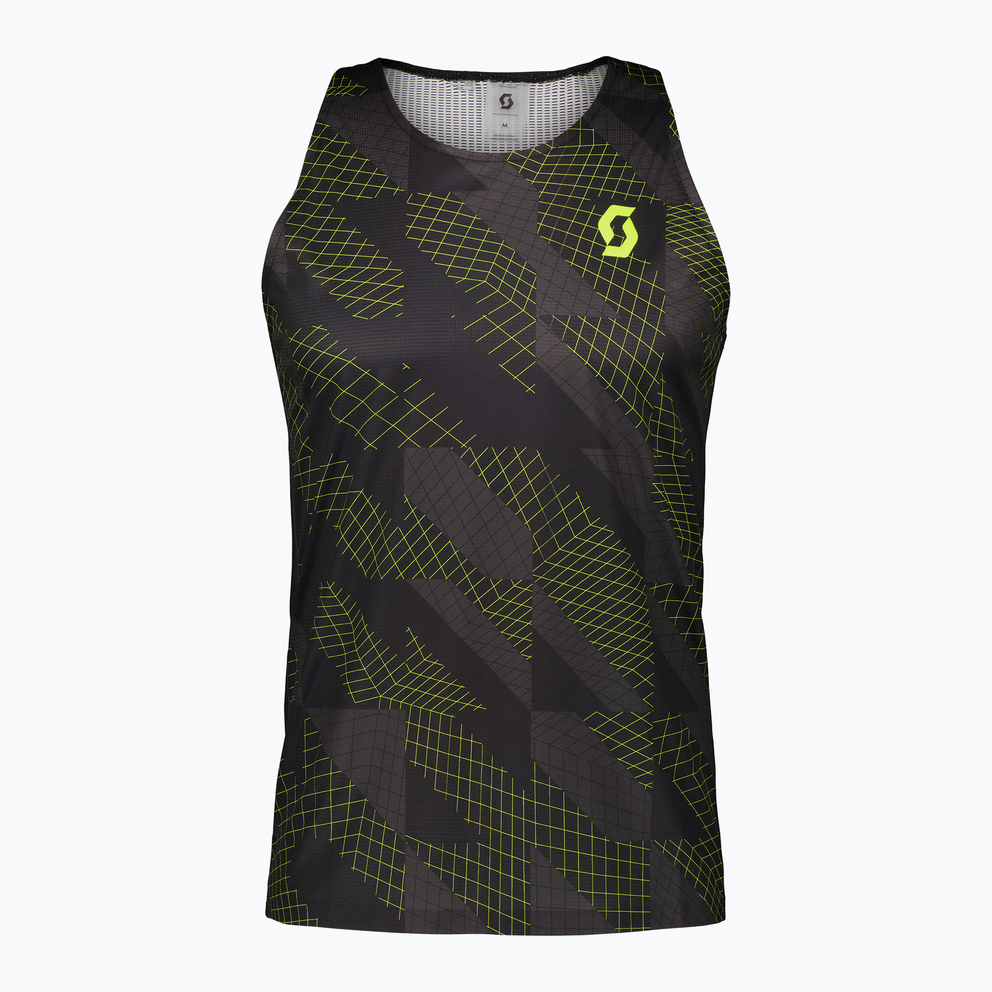Koszulka do biegania męska SCOTT RC Run Tank black/yellow 