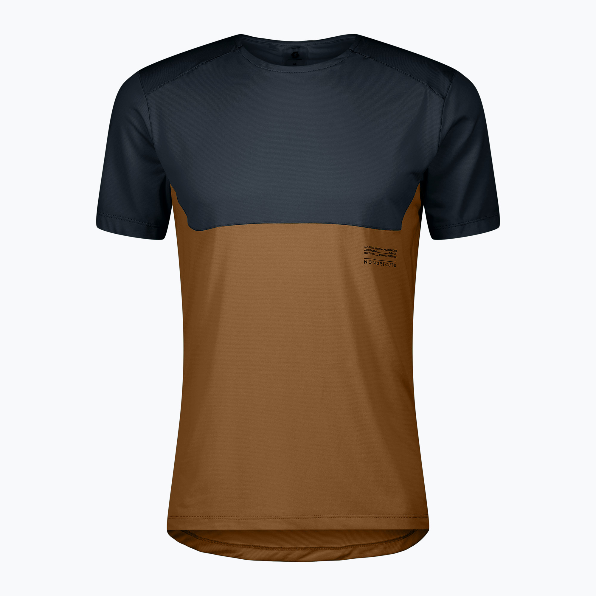 Koszulka do biegania męska SCOTT Endurance Tech dark blue/bread brown 