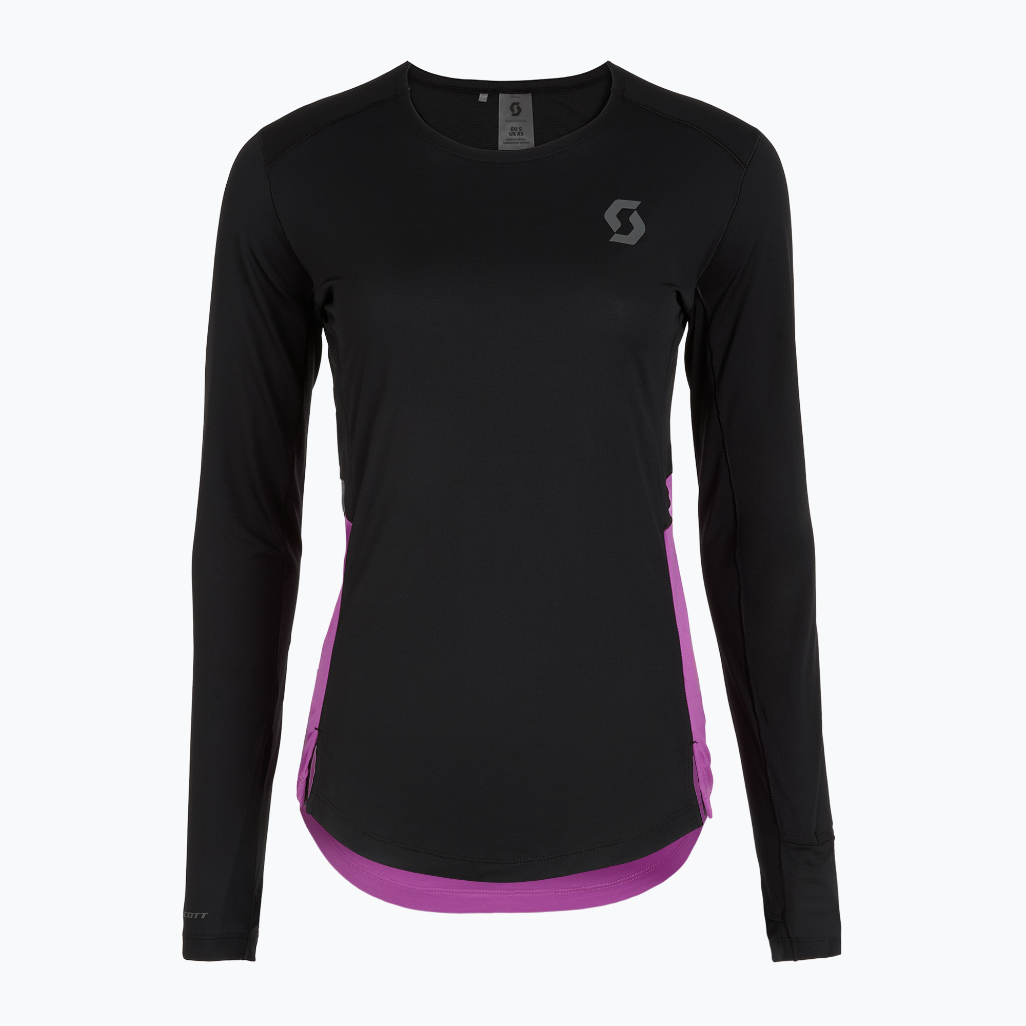 Longsleeve do biegania damski SCOTT Endurance Tech black/liquid purple 