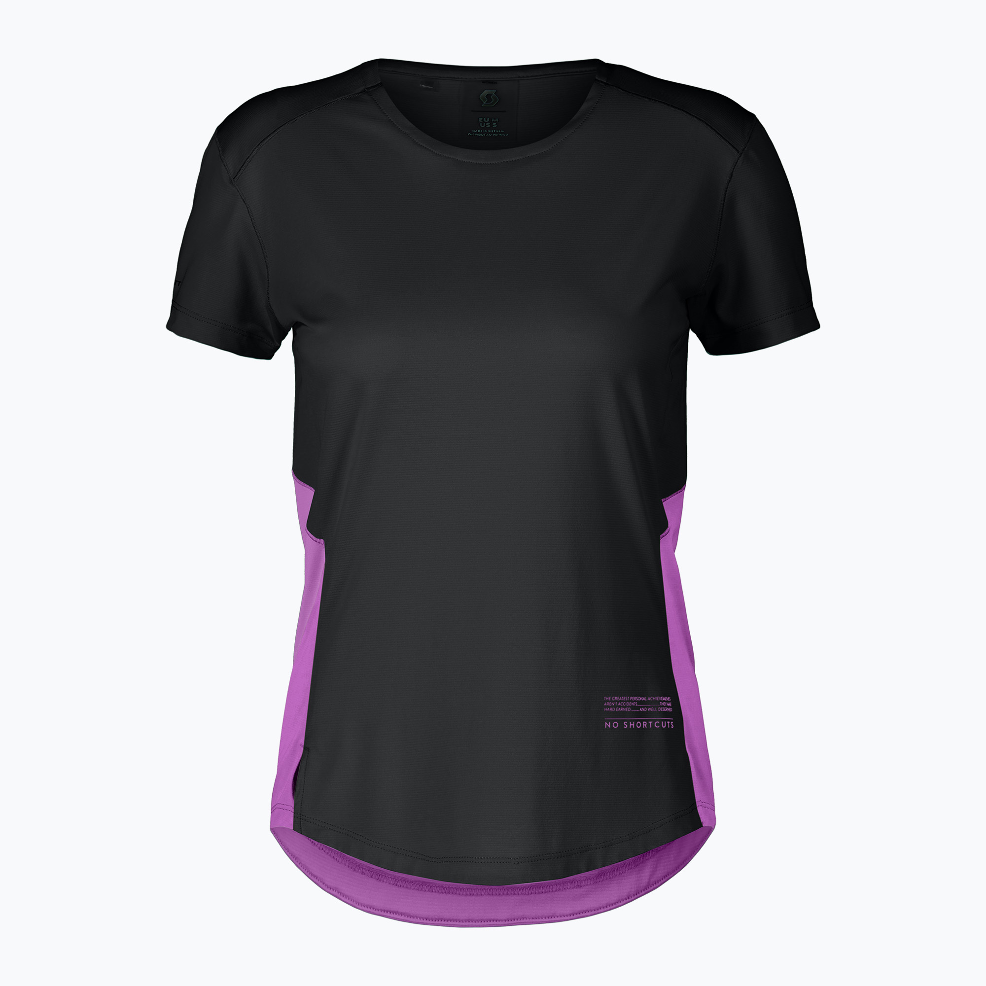Koszulka do biegania damska SCOTT Endurance Tech black/liquid purple 