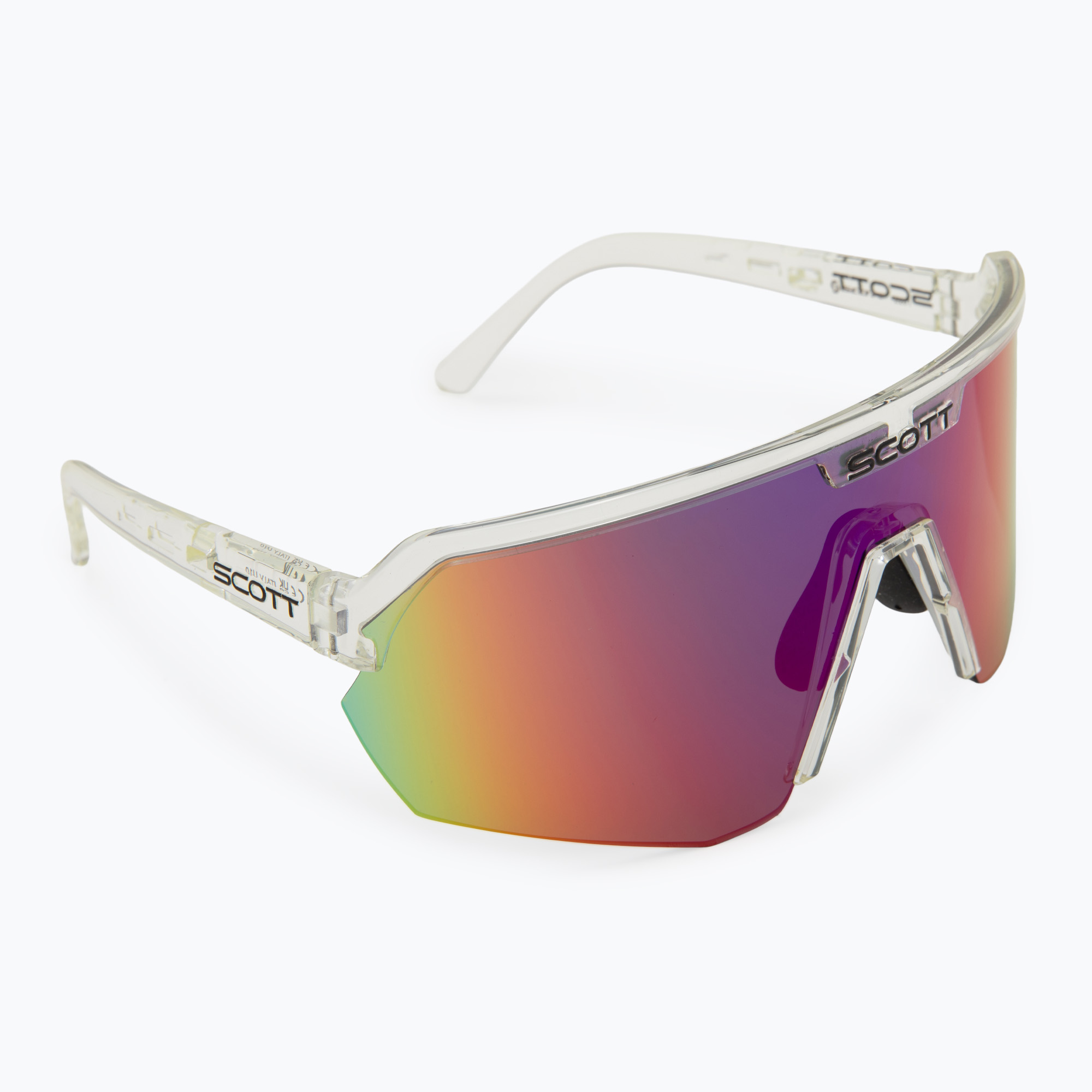 Слънчеви очила SCOTT Sport Shield полупрозрачни/лилави хромирани