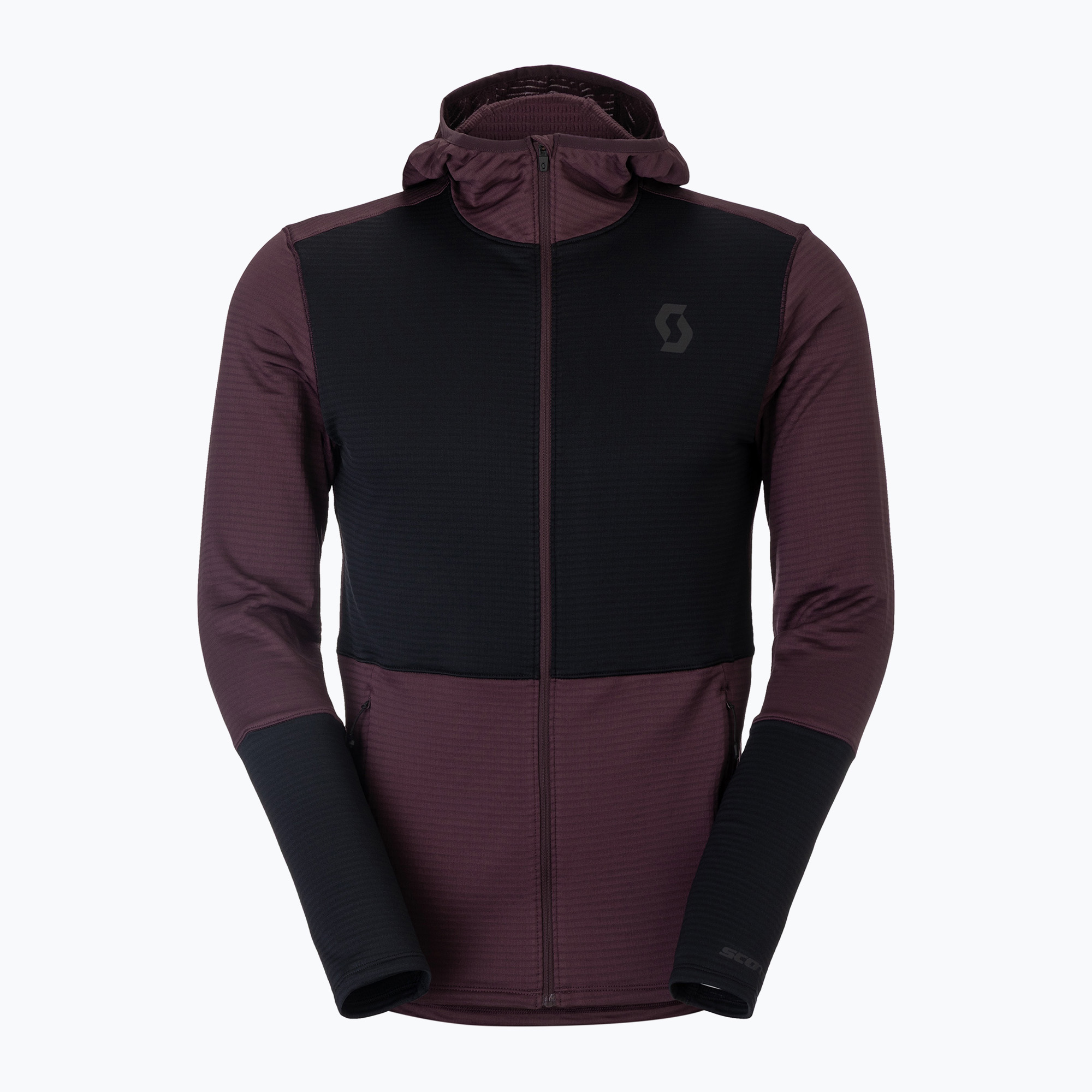 Мъжки поларен суитшърт SCOTT Defined Light Hoody cocoa red/black