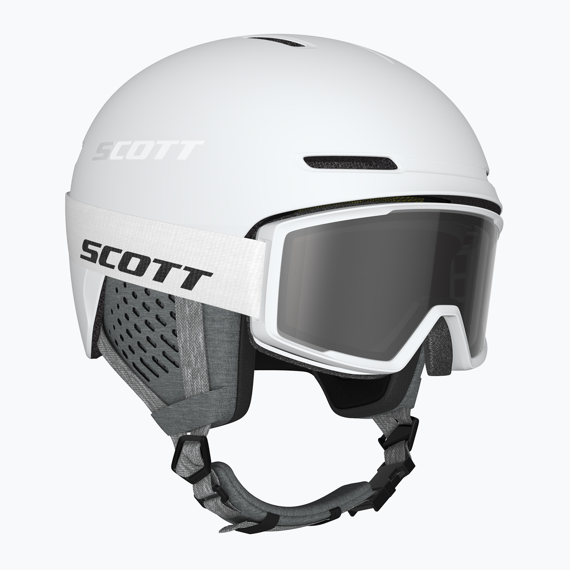 Скиорска каска SCOTT Track   Gogle Trace white