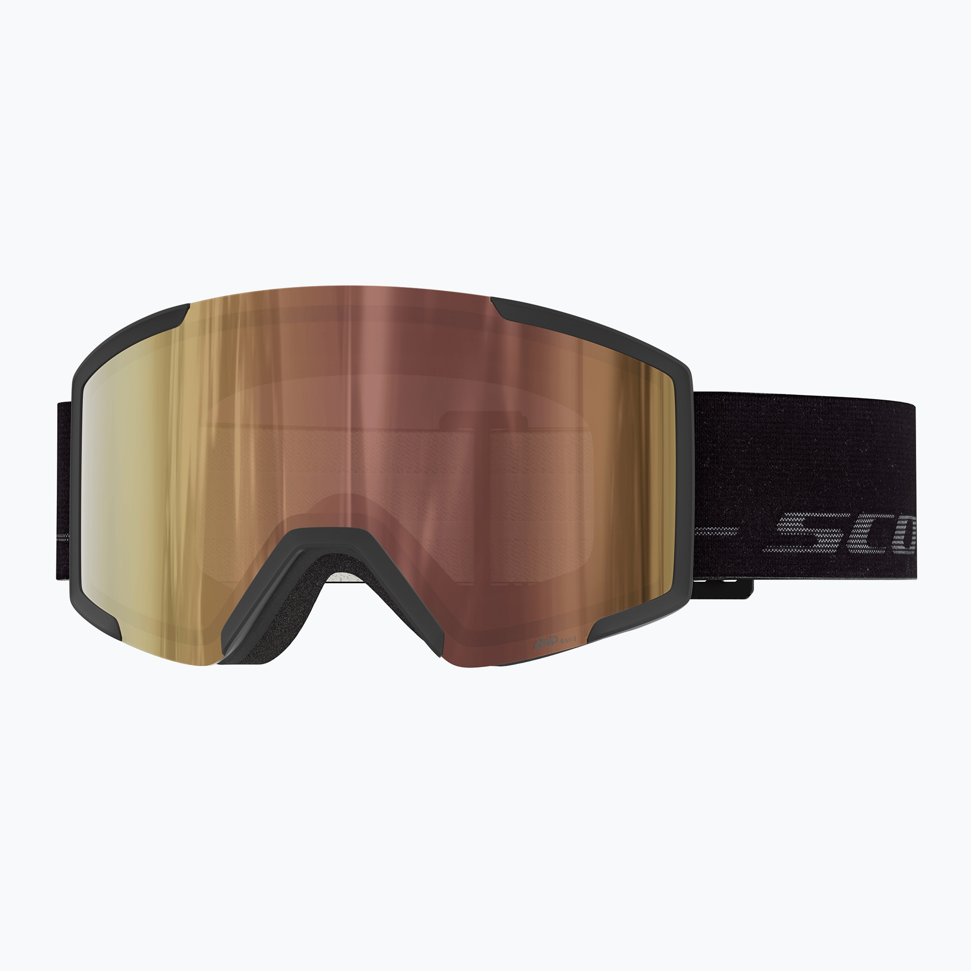 Скиорскa маска SCOTT Shield LS black/fog grey/amp ls cinnamon chrome