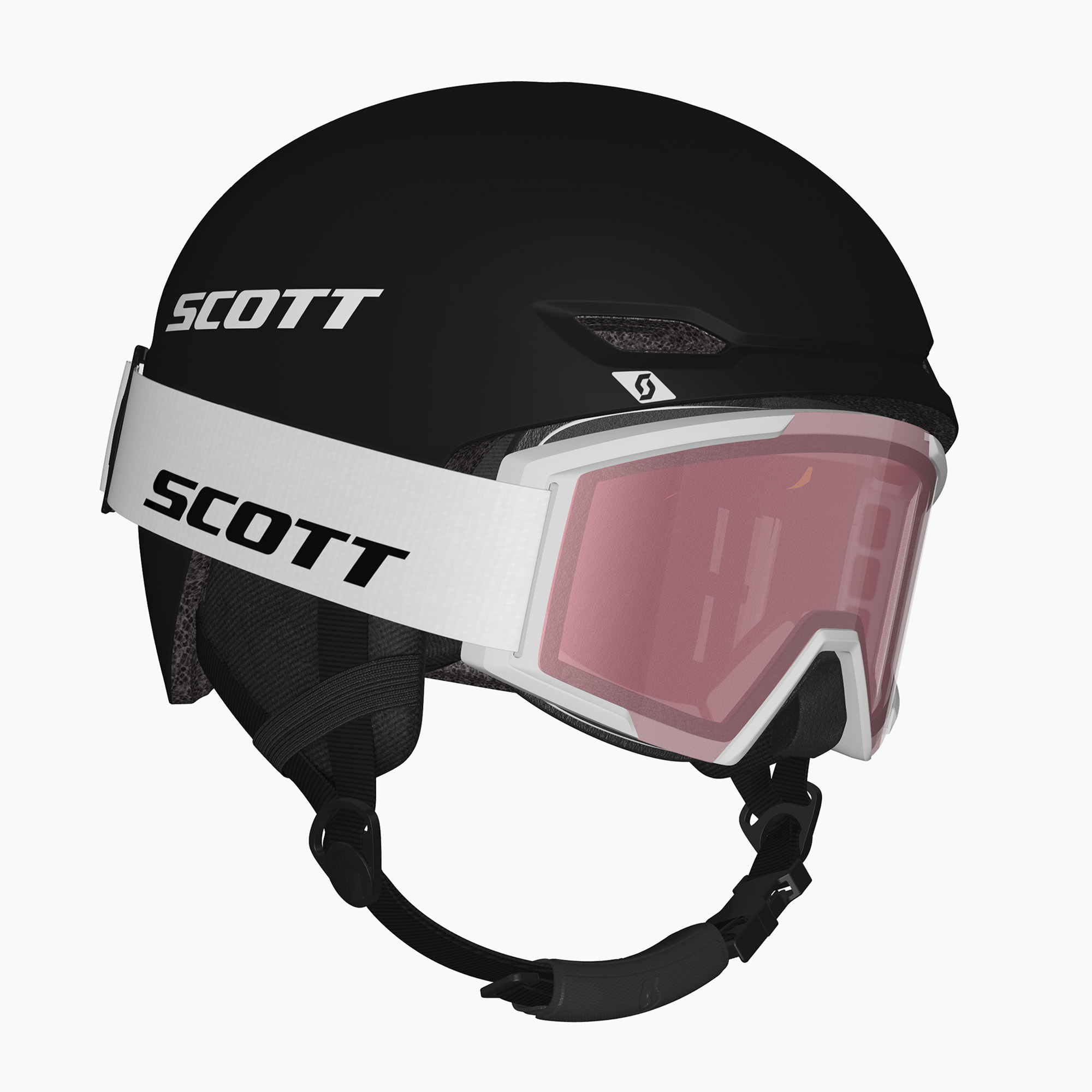 Детска скиорска каска SCOTT Track   Gogle Factor Pro Combo stealth/black