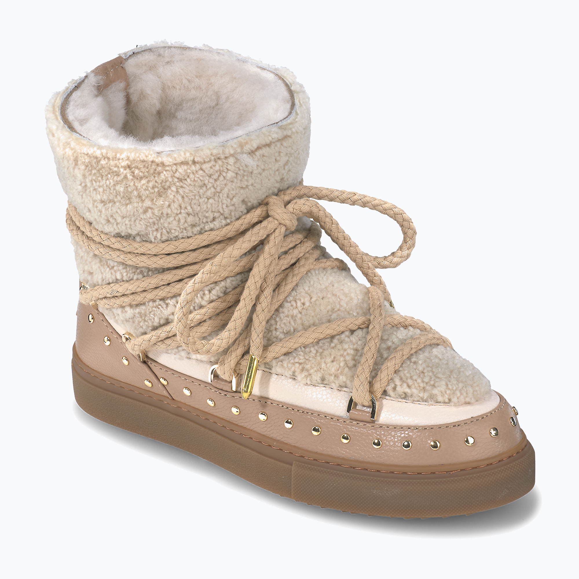Śniegowce damskie INUIKII Curly Rock beige 