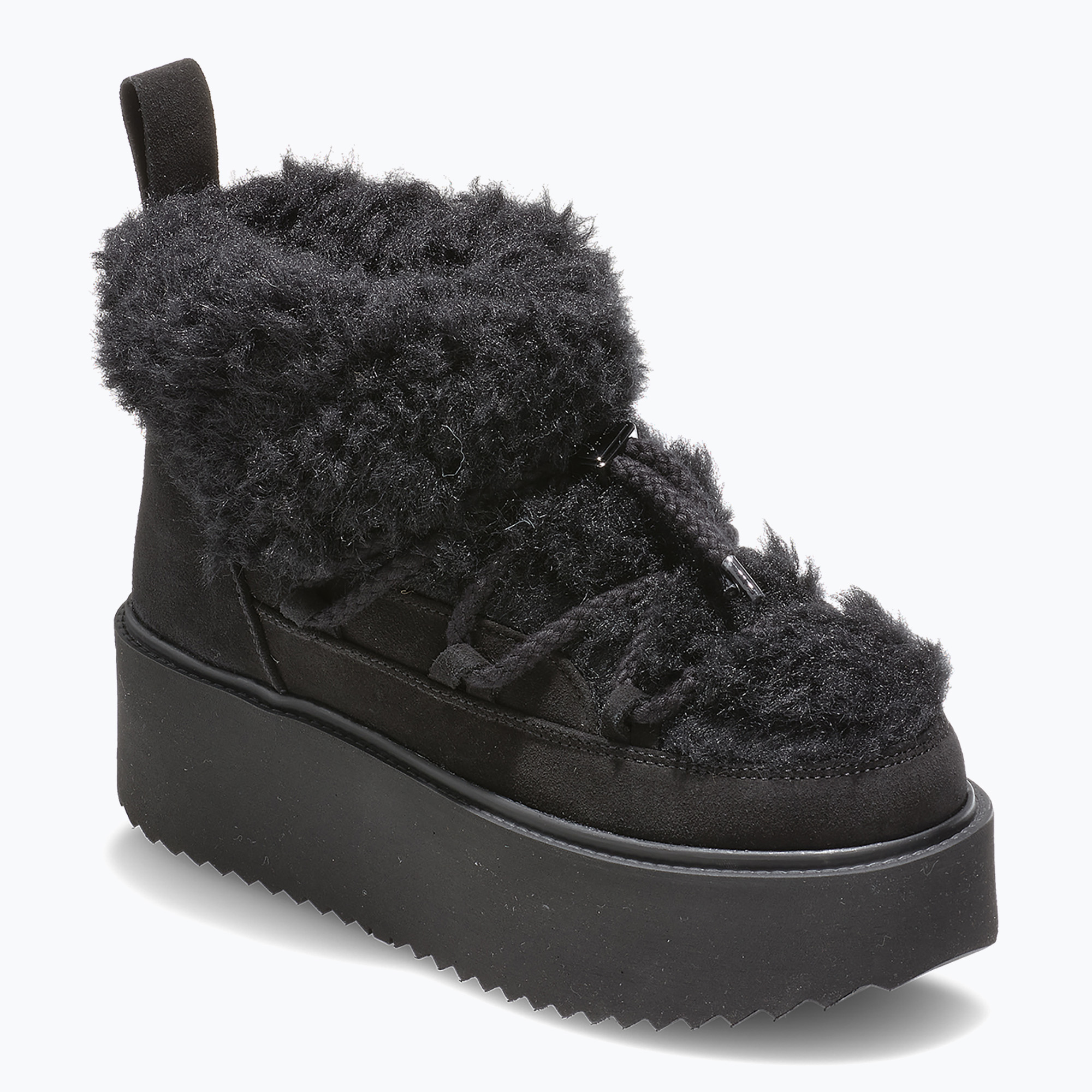 Śniegowce damskie INUIKII Teddy Platform black 