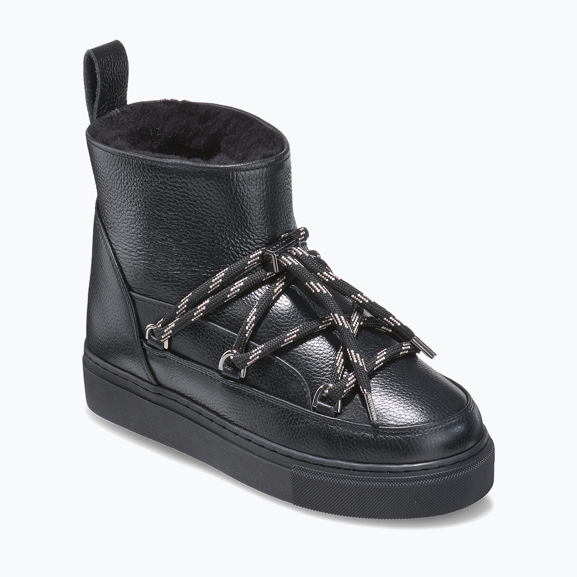 Дамски ботуши за сняг INUIKII Full Leather Gloss black