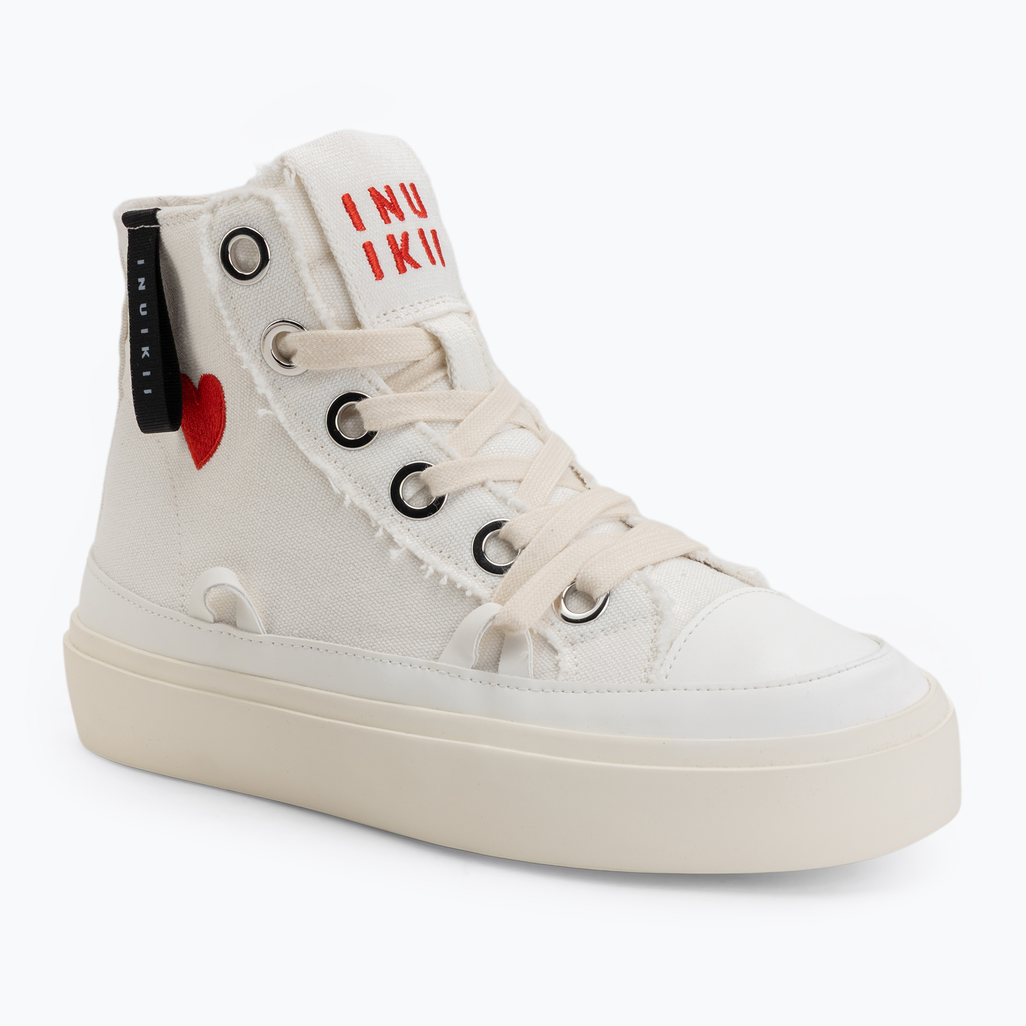 Дамски обувки INUIKII Matilda High Top Distressed cream