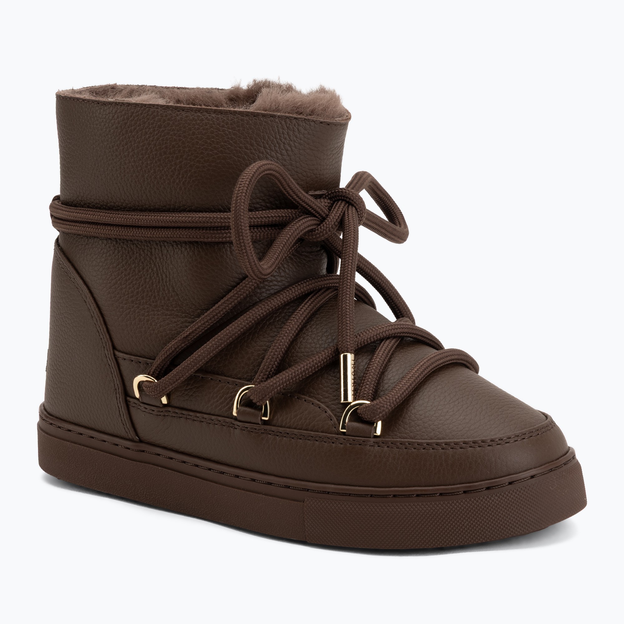 Дамски ботуши за сняг INUIKII Full Leather dark brown