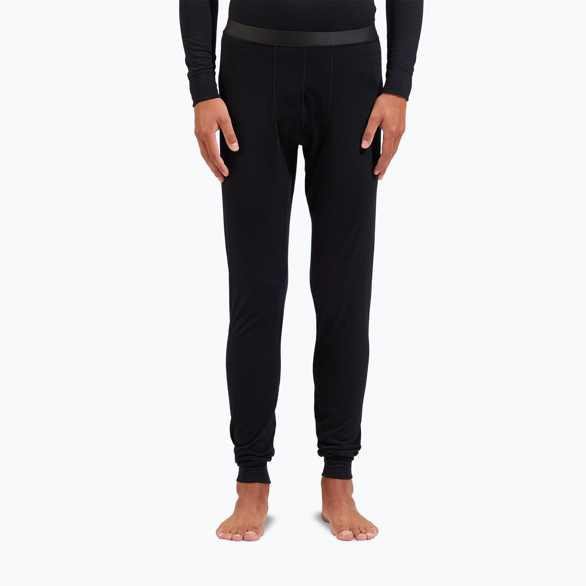 Pánske termonohavice ODLO Merino 200 Bl Bottom black