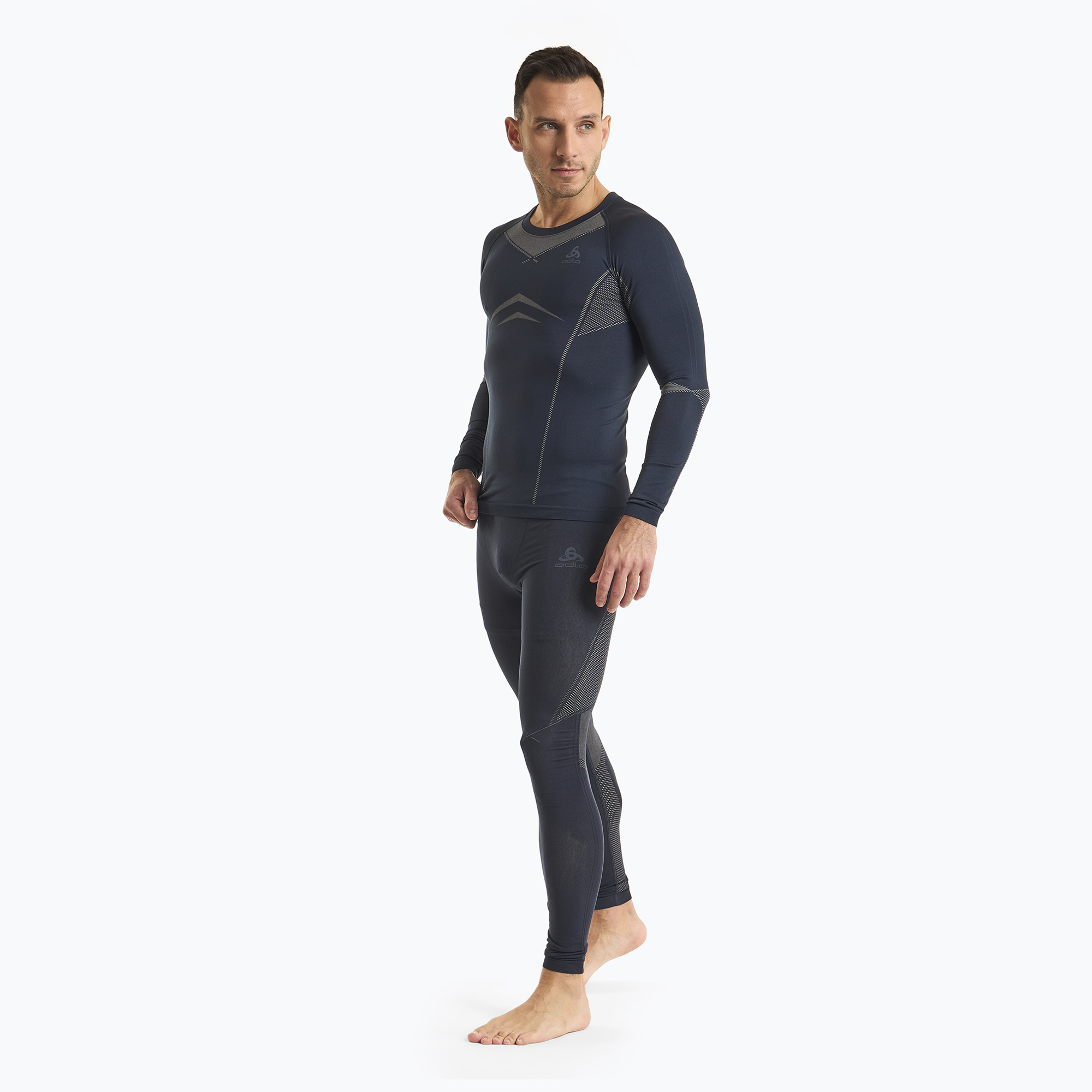 Set de lenjerie termoactivă pentru bărbați ODLO Fundamentals Performance Warm dark sapphire (Fundamentals Performance Warm Long 196082/21099)