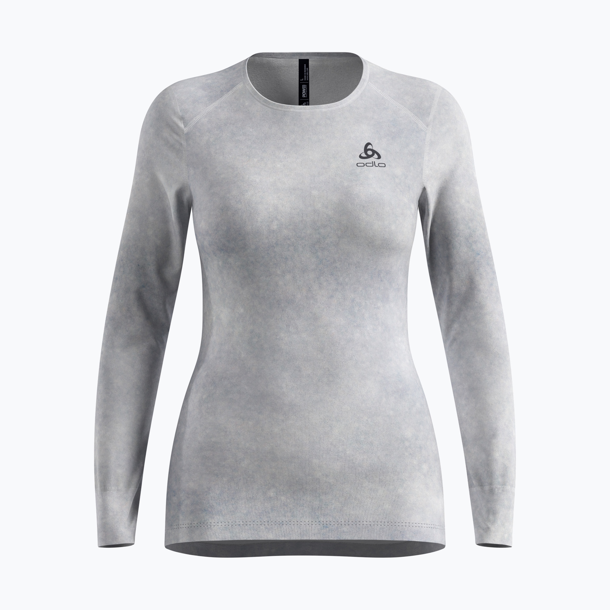 Дамска термоактивна блуза с дълъг ръкав ODLO Active Warm X Pow Bl Top Crew Neck odlo silver grey