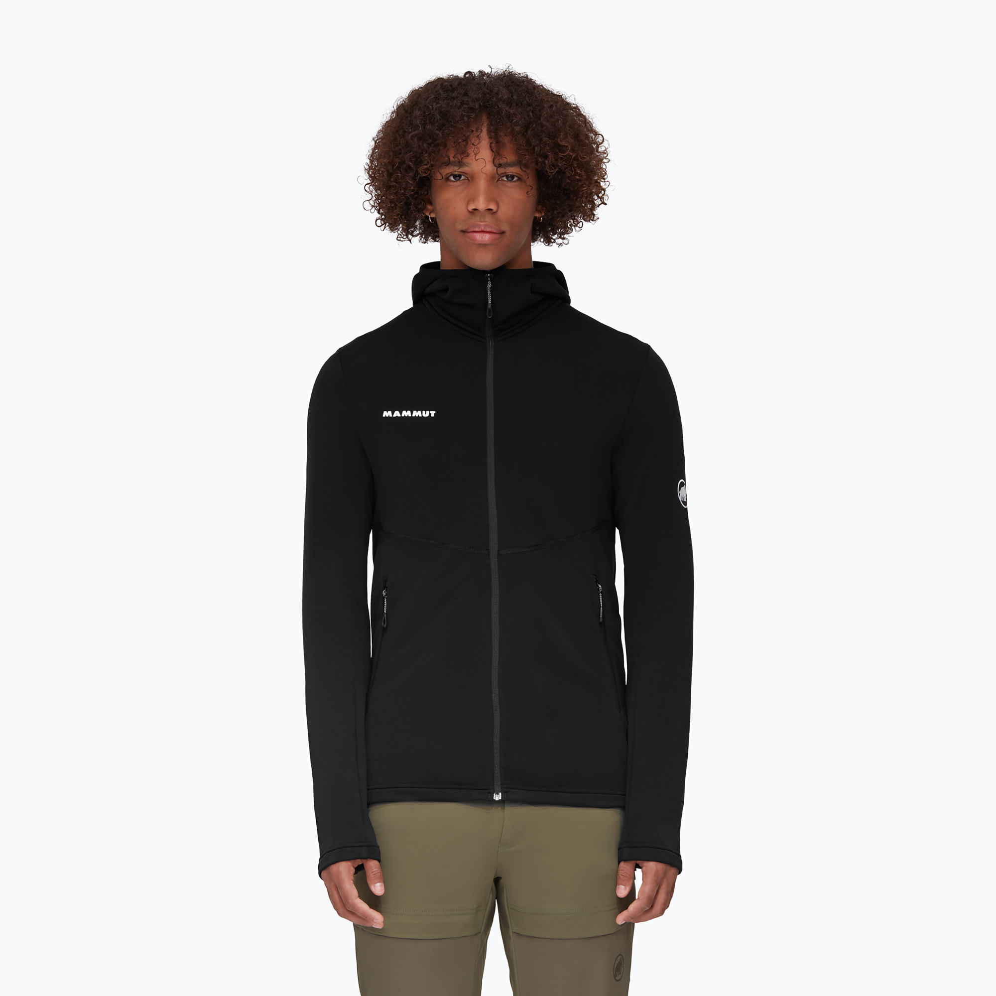 Bluza trekkingowa męska Mammut Aconcagua Light ML Hooded black 