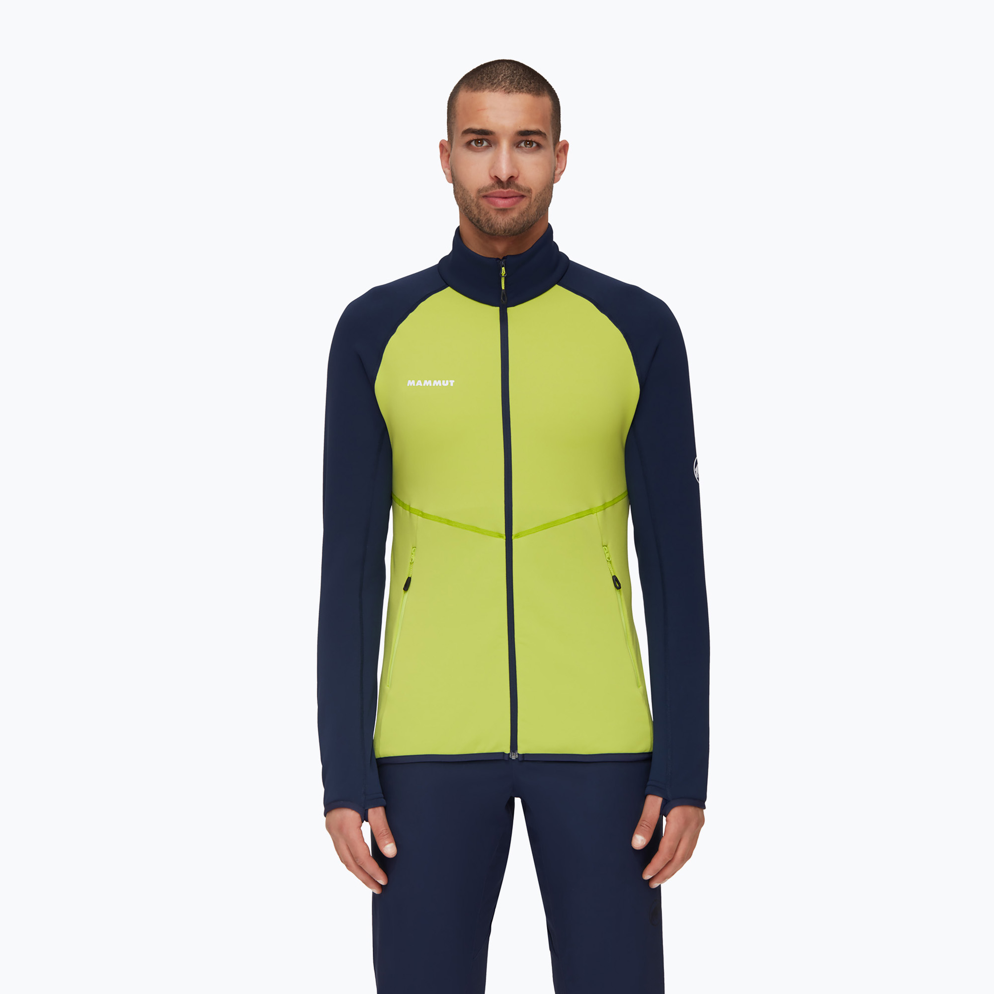 Bluza trekkingowa męska Mammut Aconcagua ML highlime/marine 