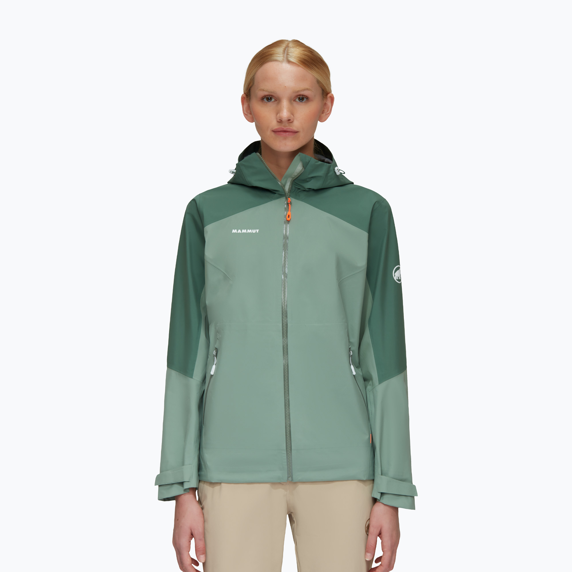 Kurtka przeciwdeszczowa damska Mammut Convey Tour HS Hooded jade/dark jade 