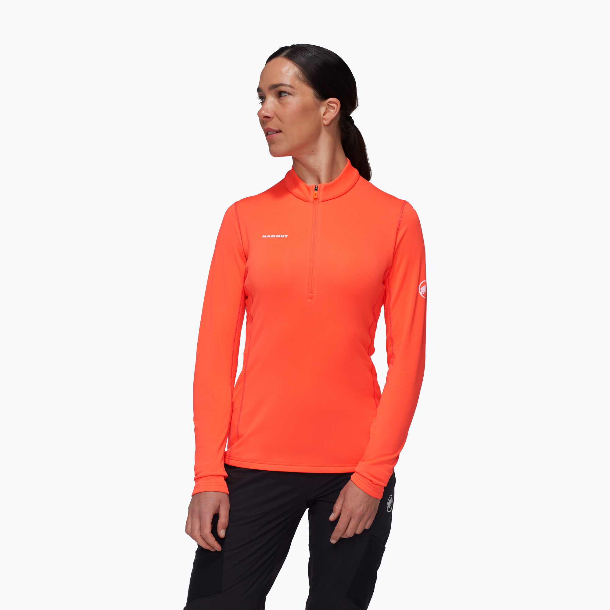 Bluza trekkingowa damska Mammut Aenergy ML Half Zip Pull peach 