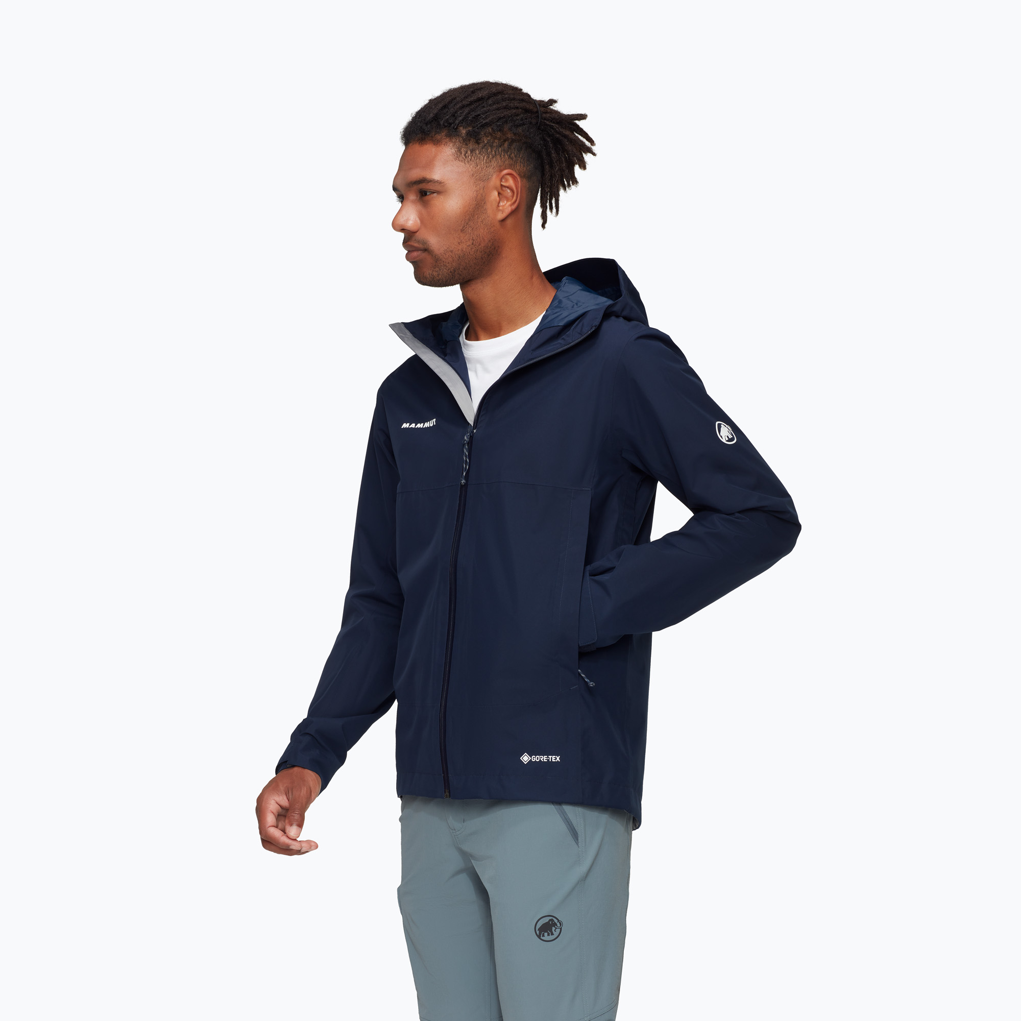 Kurtka przeciwdeszczowa męska Mammut Treeline HS Hooded marine 