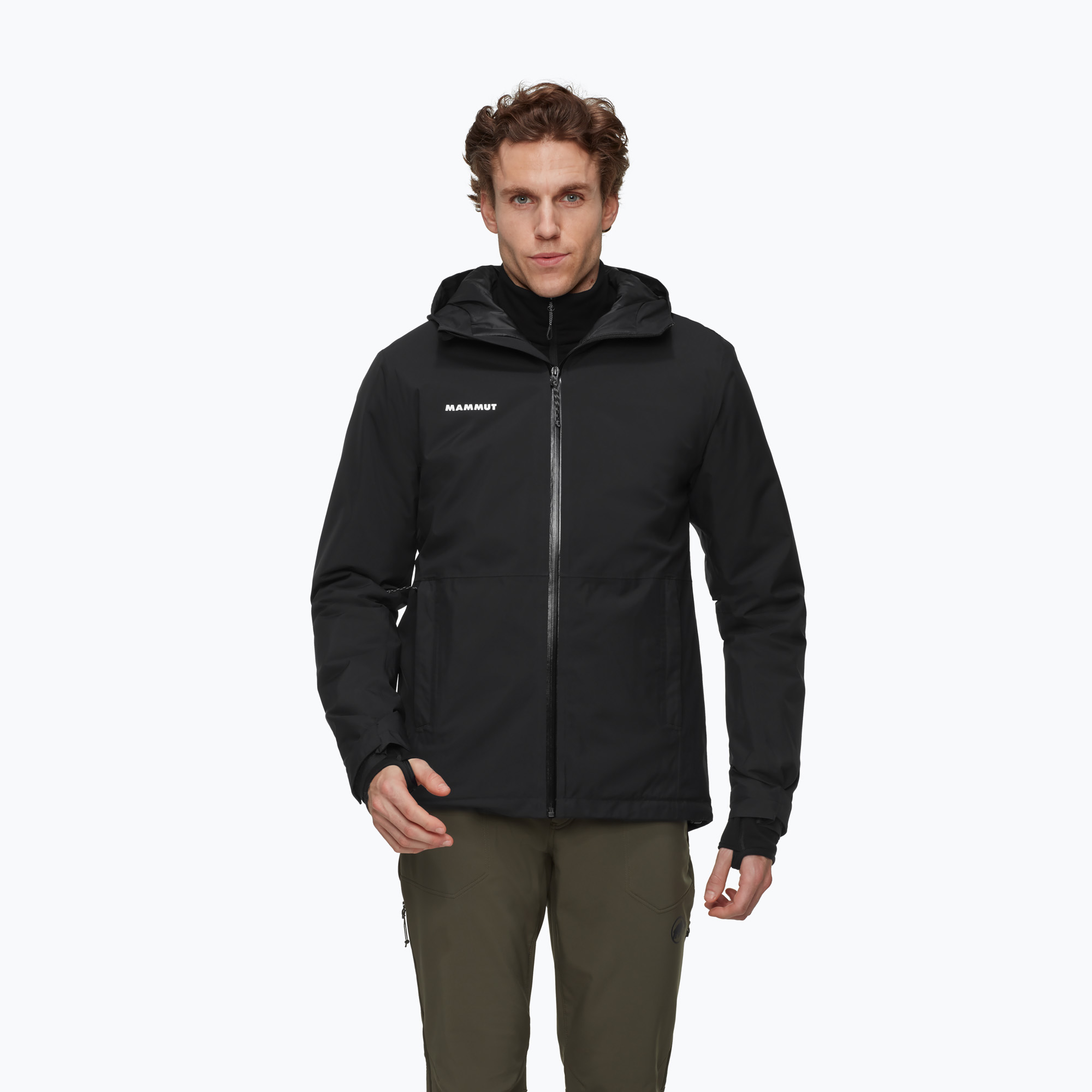 Мъжко яке за дъжд Mammut Linard HS Thermo Hooded Jacket Men black