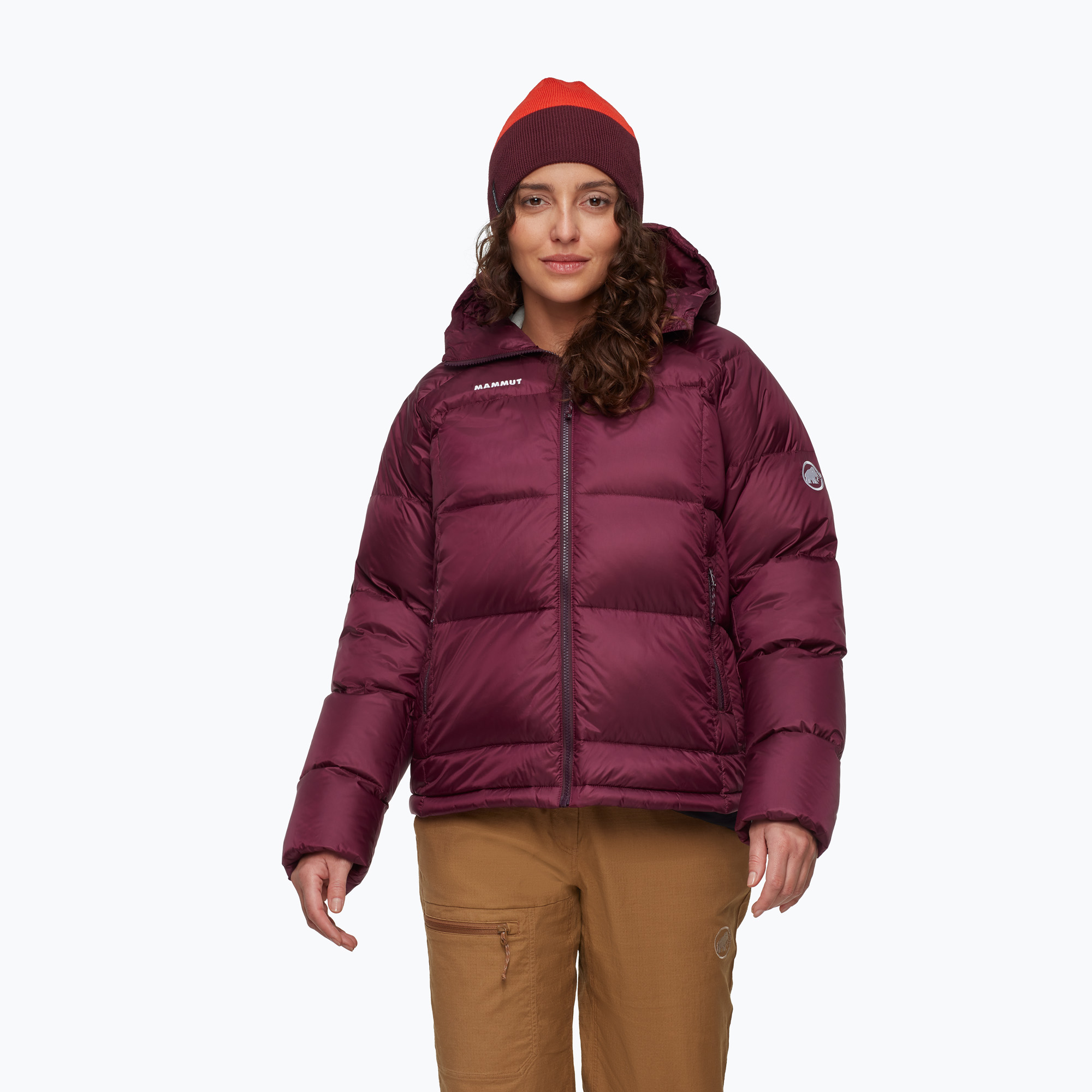 Kurtka puchowa damska Mammut Glacier Glow Insulation Hooded vin 