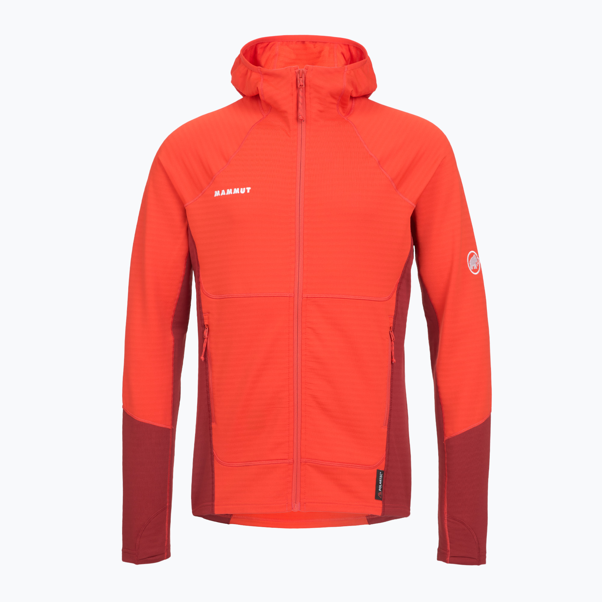 Мъжки суитшърт Mammut Taiss ML Hooded mammut red/dark mammut