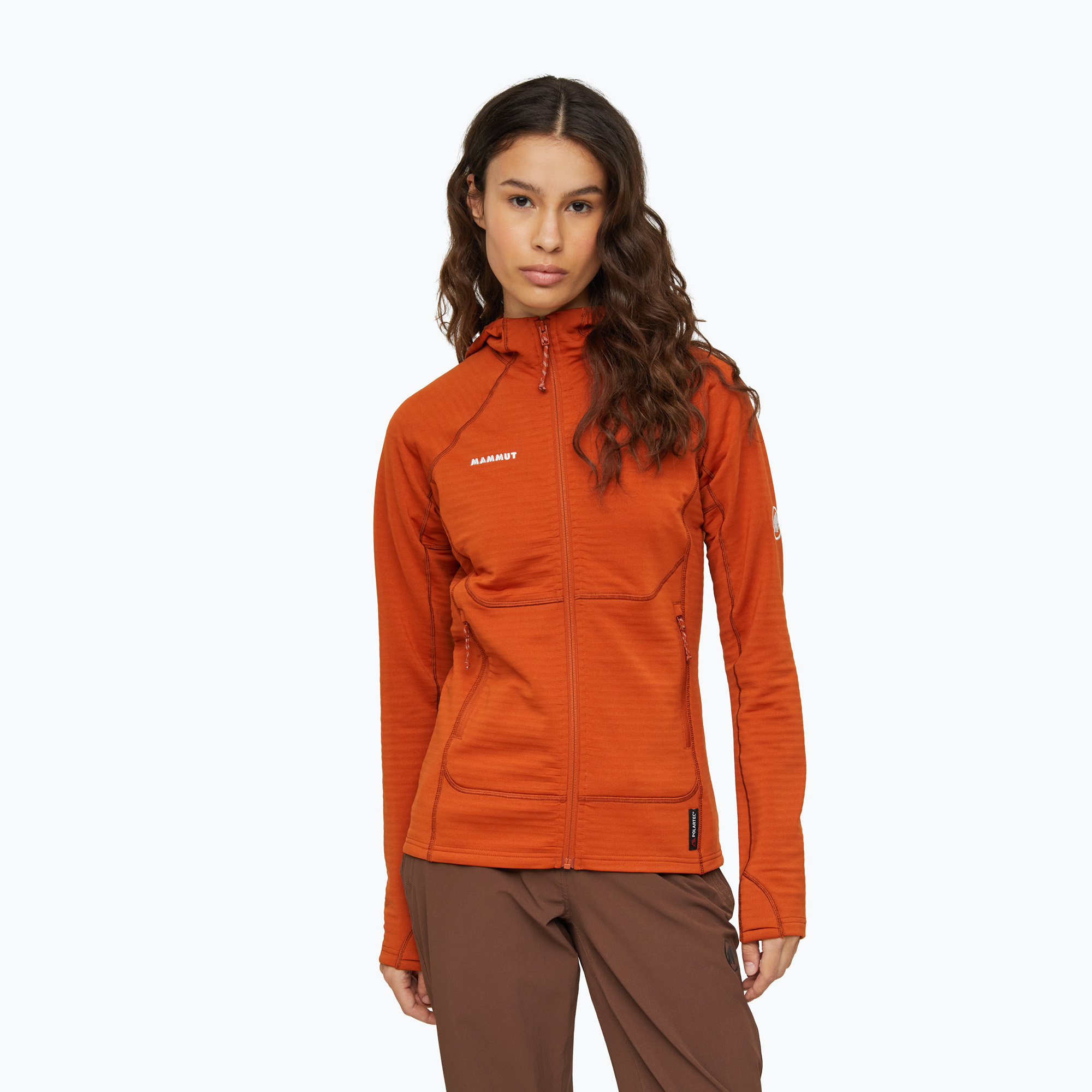 Bluză pentru femei Mammut Taiss ML Hooded Jacket Women autumn larice