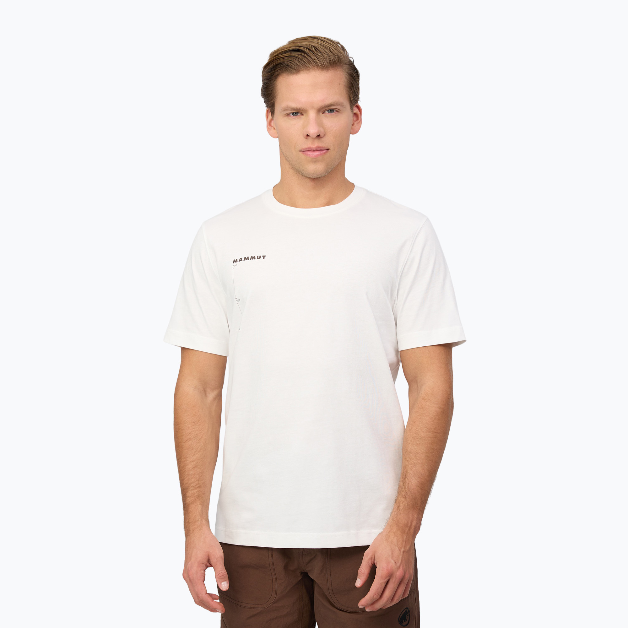 Pánske tričko Mammut Base T-Shirt Men Avy white